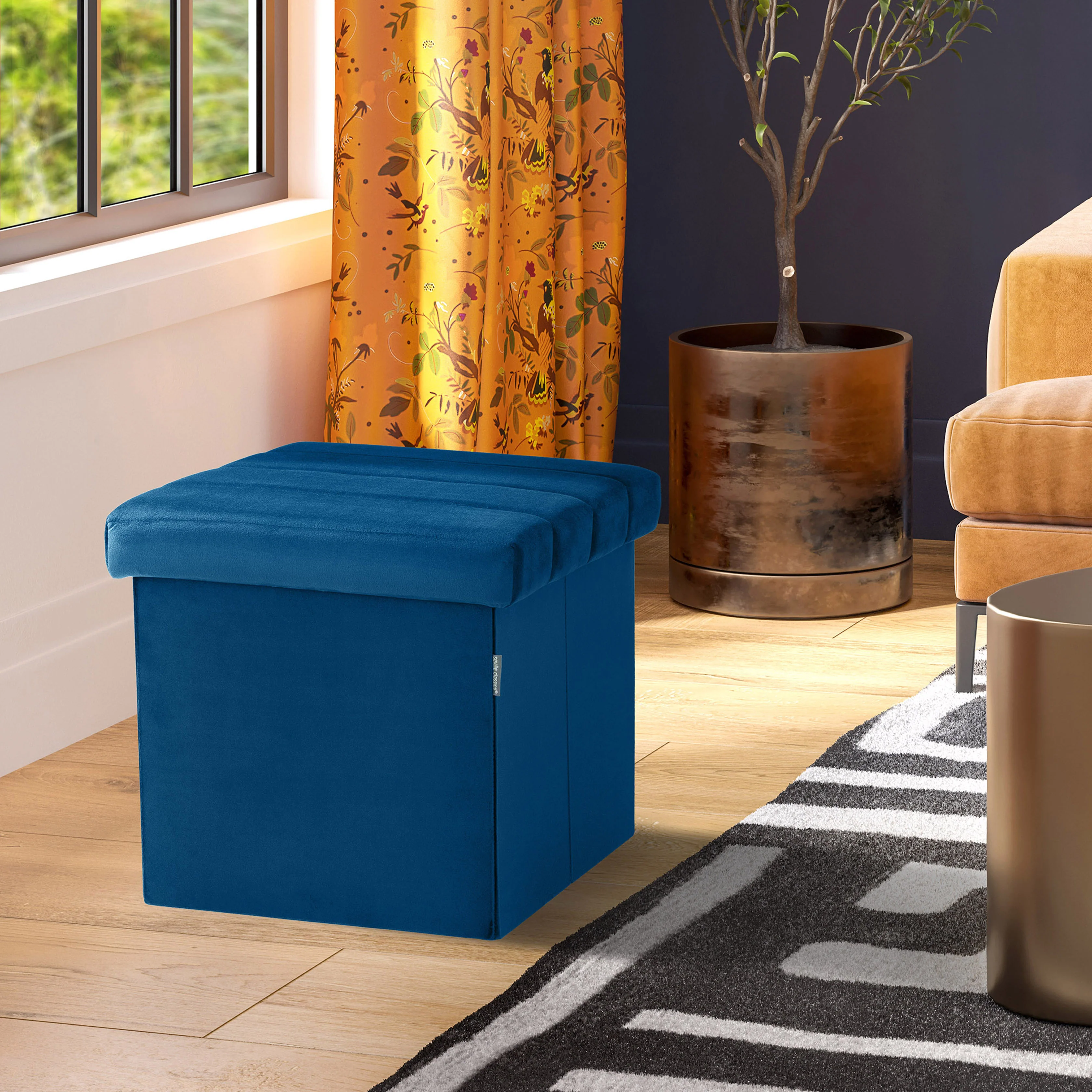 Channel Tufted Storage Ottoman - Image 11