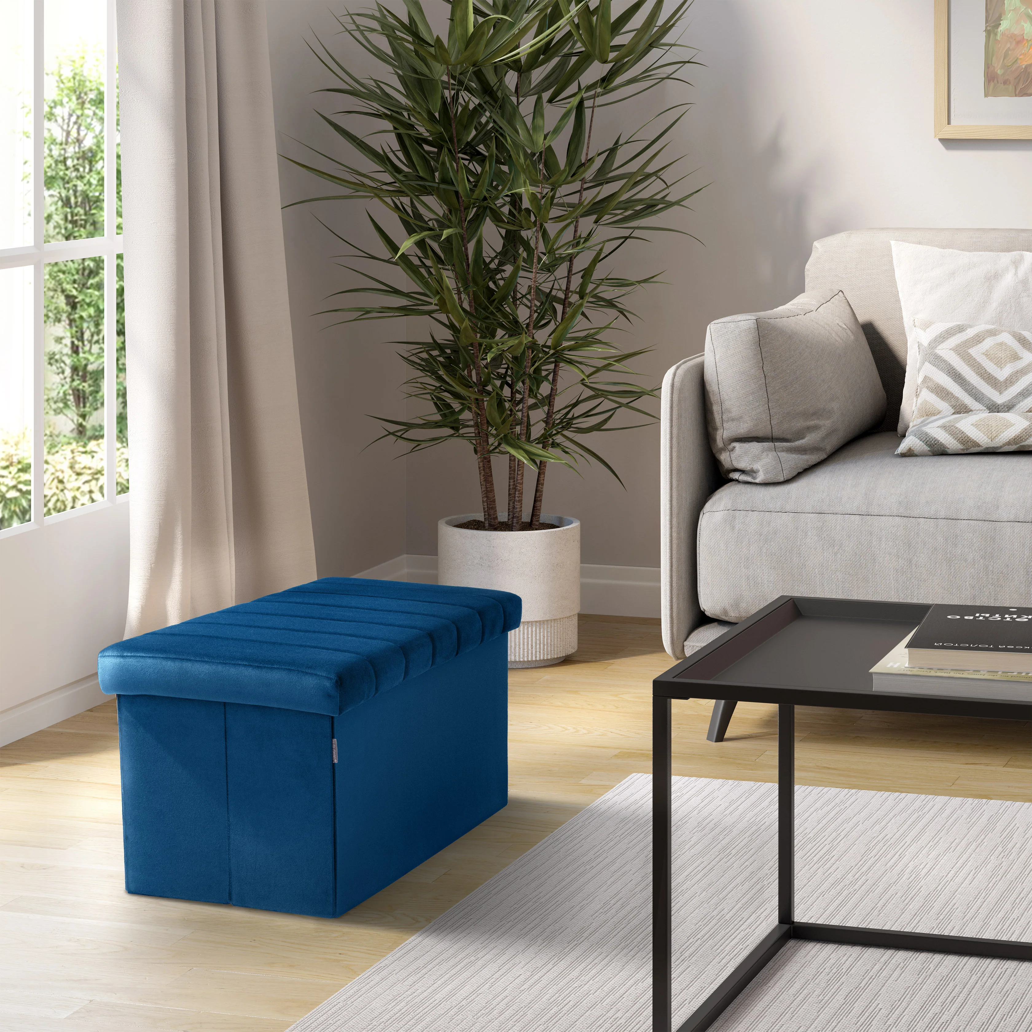 Channel Tufted Storage Trunk - Image 11