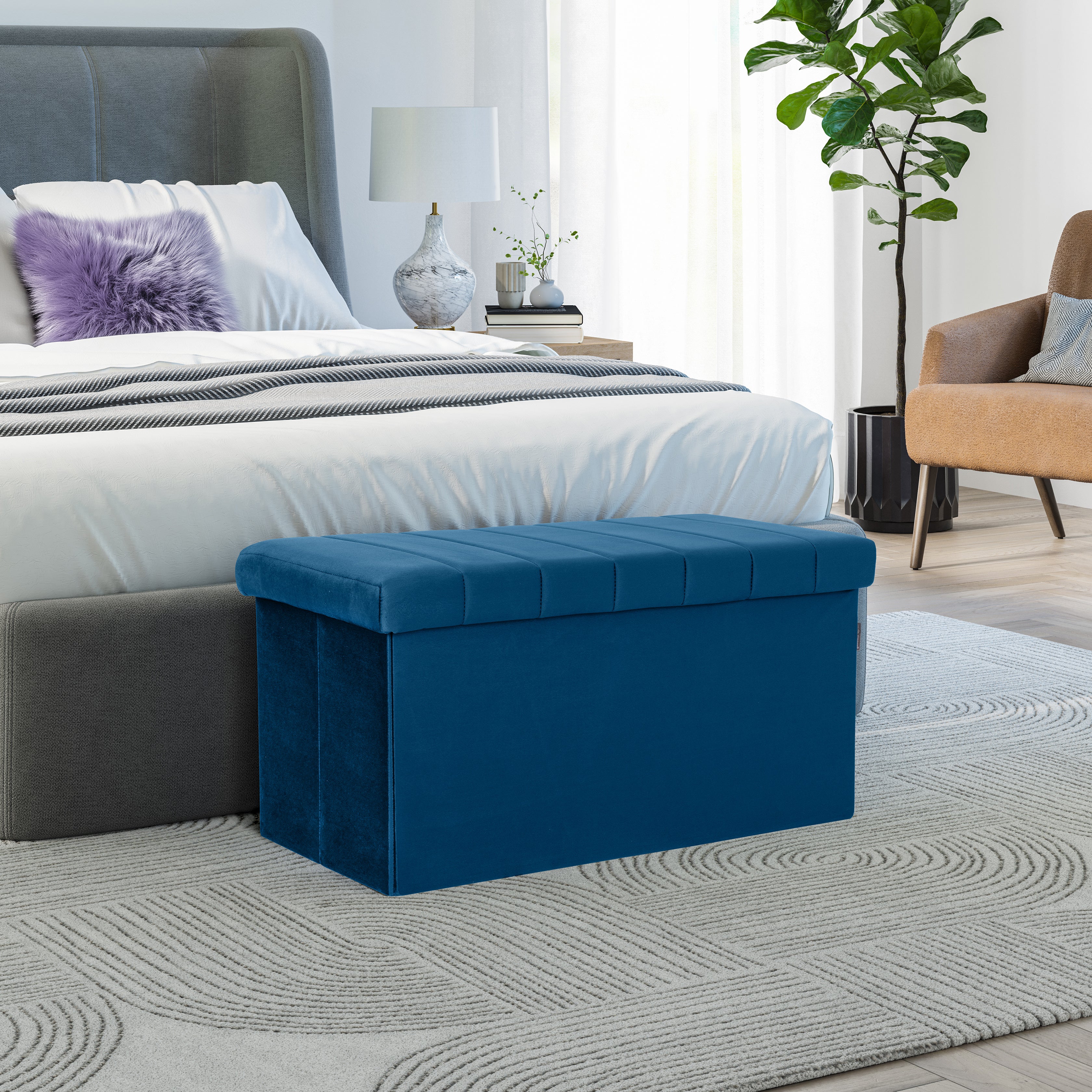 Channel Tufted Storage Trunk - Image 9