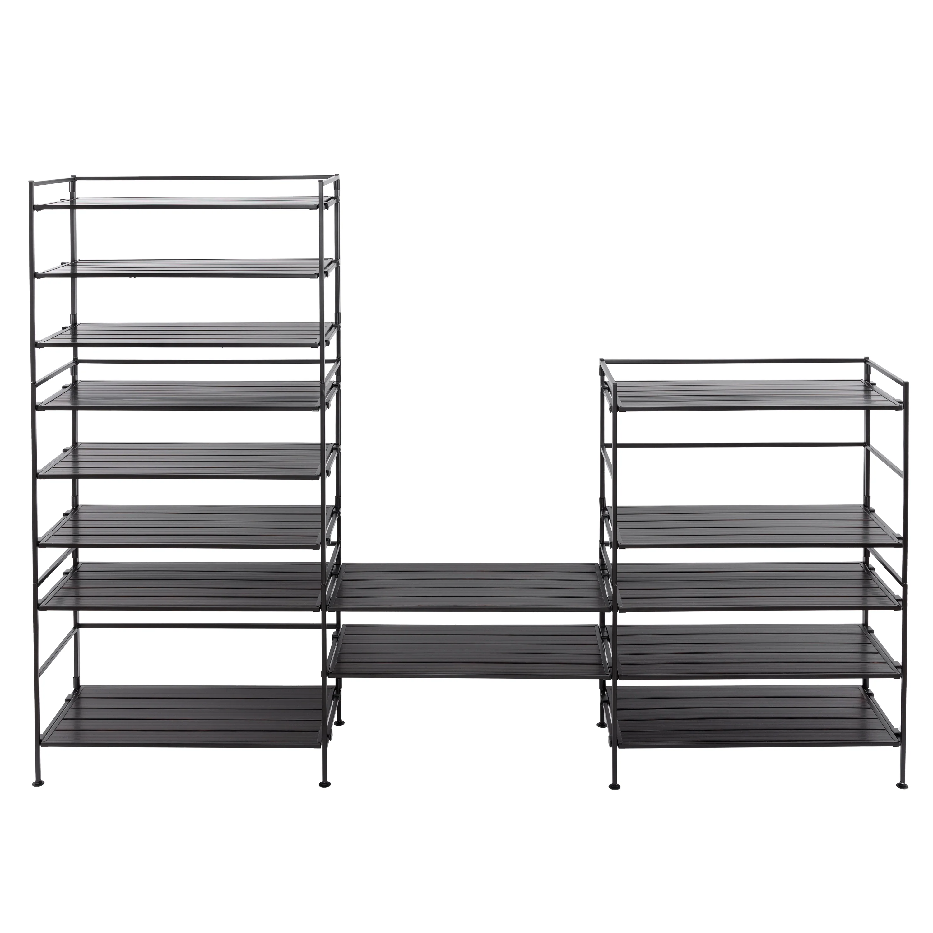 HOME 3-Tier Resin Slatted Shoe Rack - Image 12