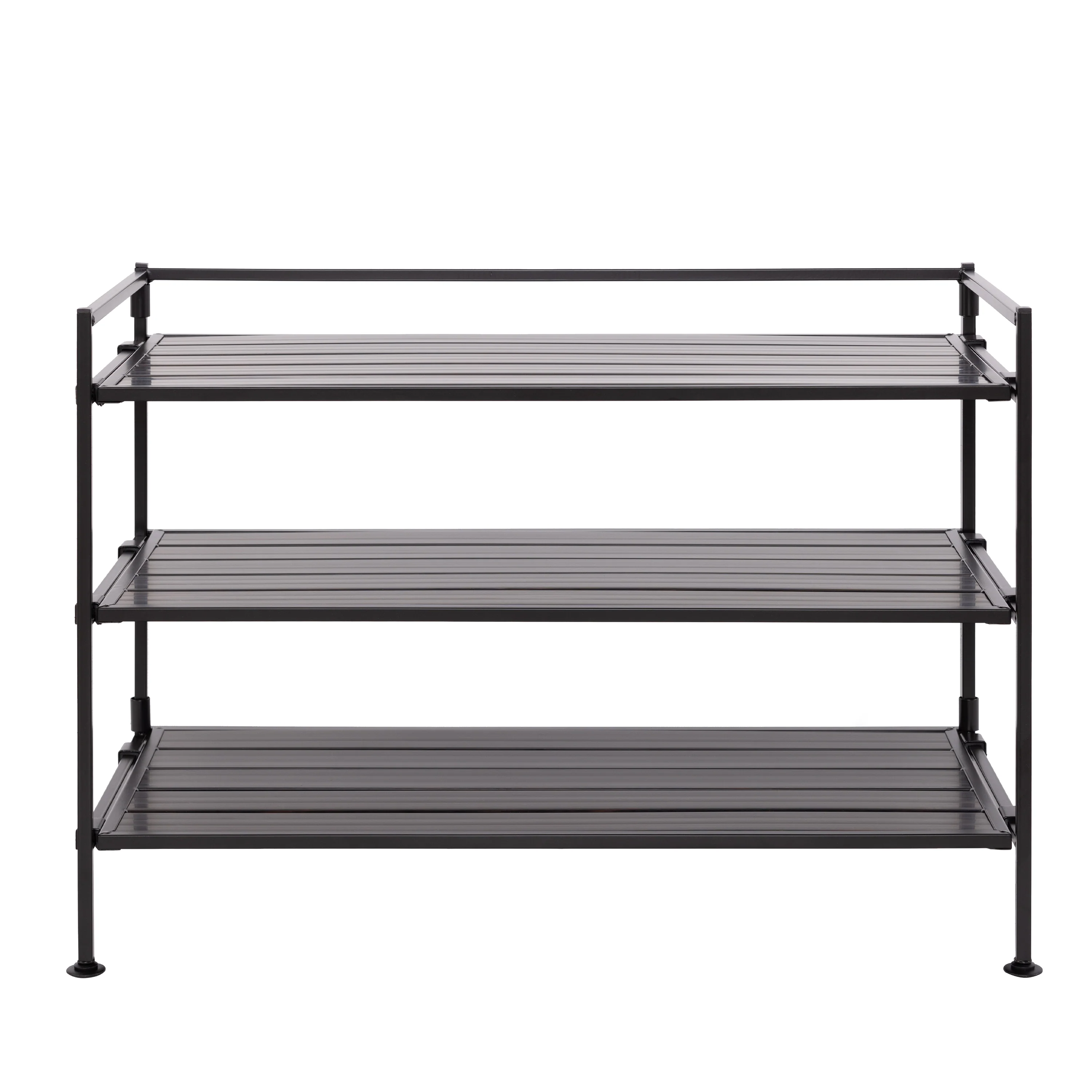 HOME 3-Tier Resin Slatted Shoe Rack - Image 15