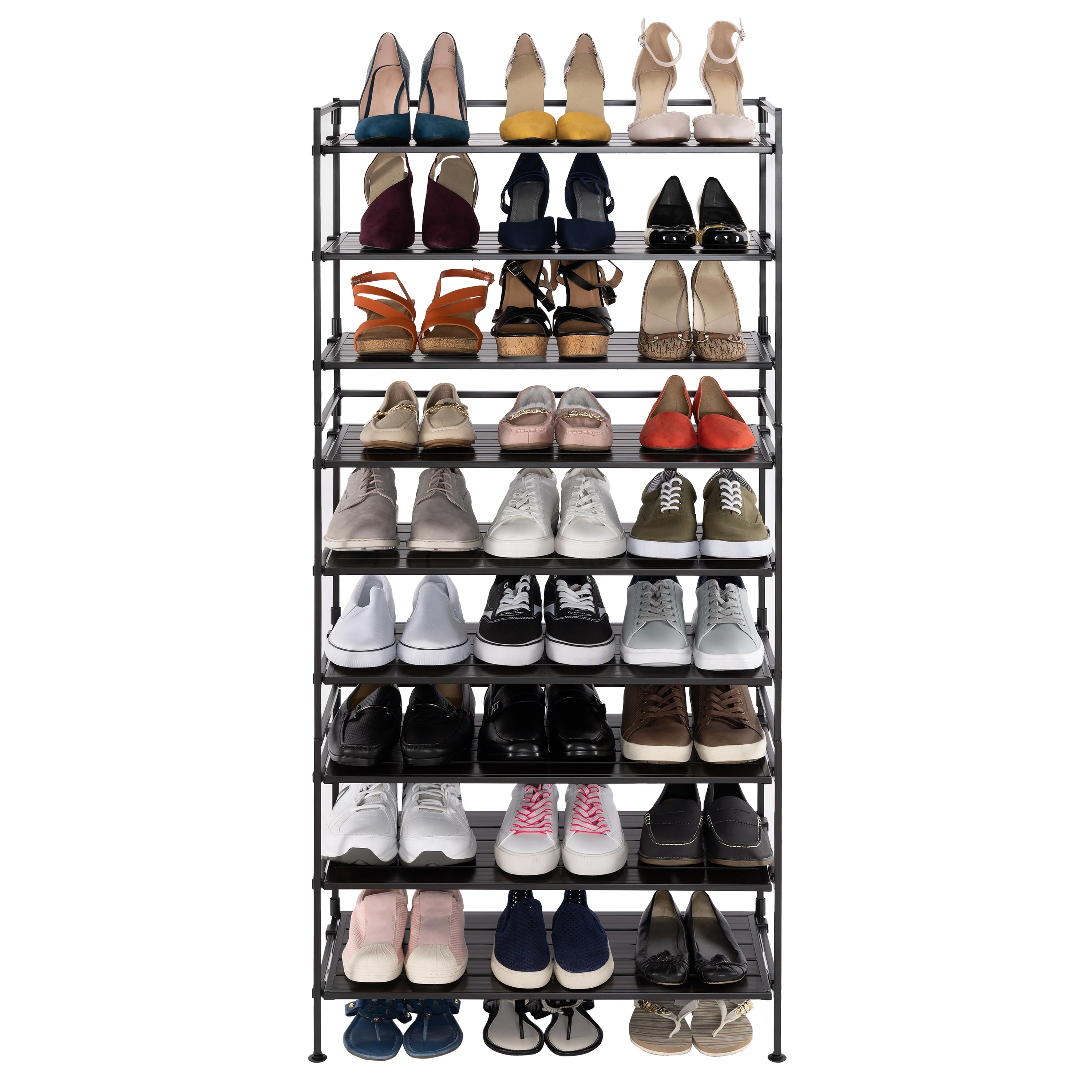 HOME 3-Tier Resin Slatted Shoe Rack - Image 17