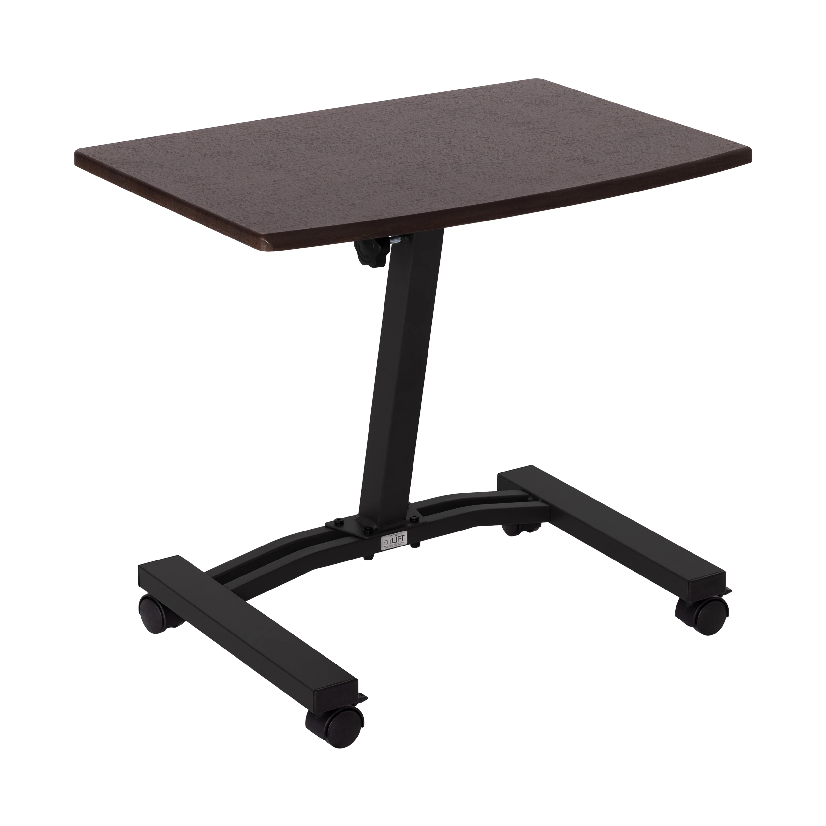 airLIFT® Mobile Laptop Sitting Desk Cart, Walnut - Image 11