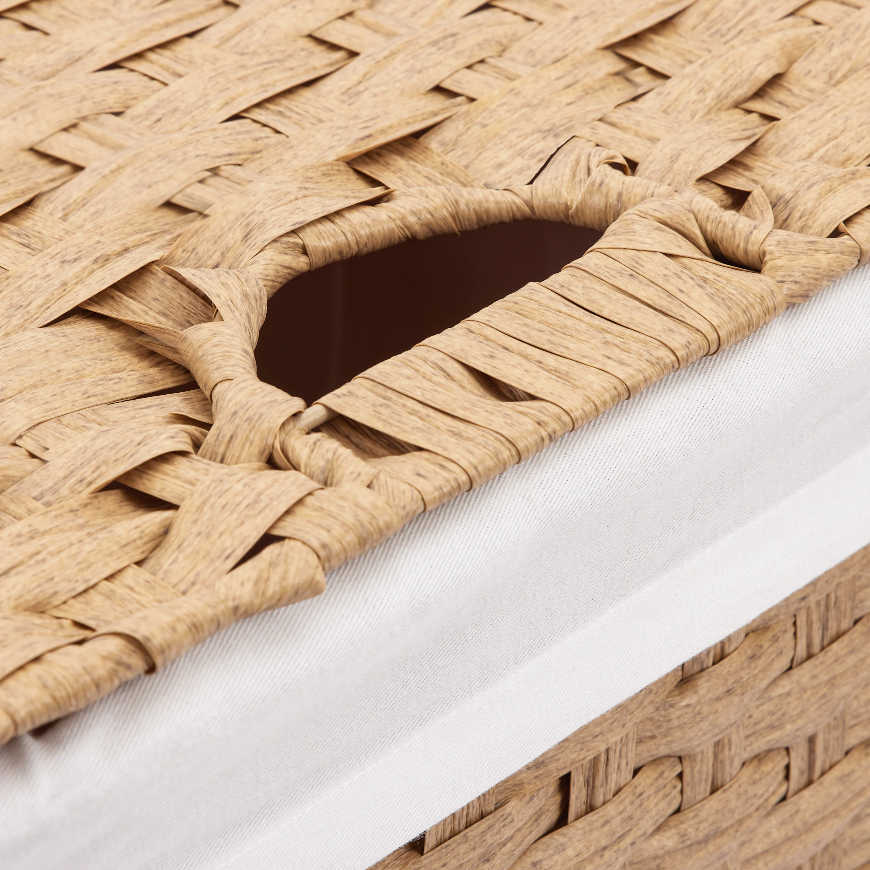 Handwoven Lidded Laundry Hamper - Image 12