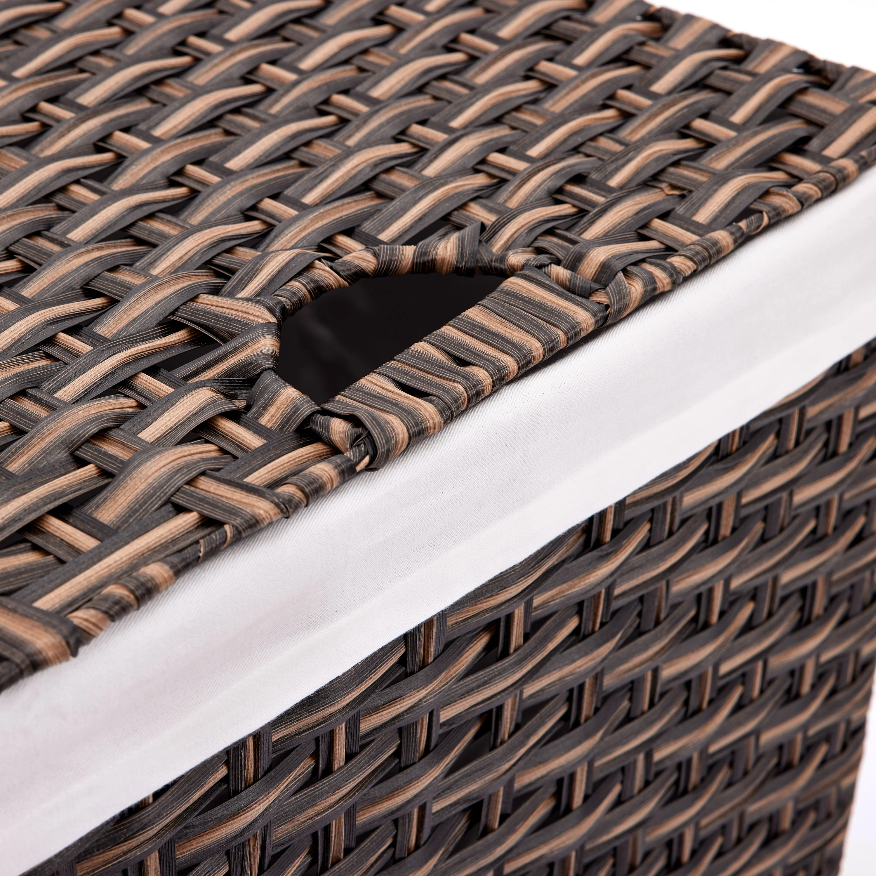 Handwoven Lidded Laundry Hamper - Image 22