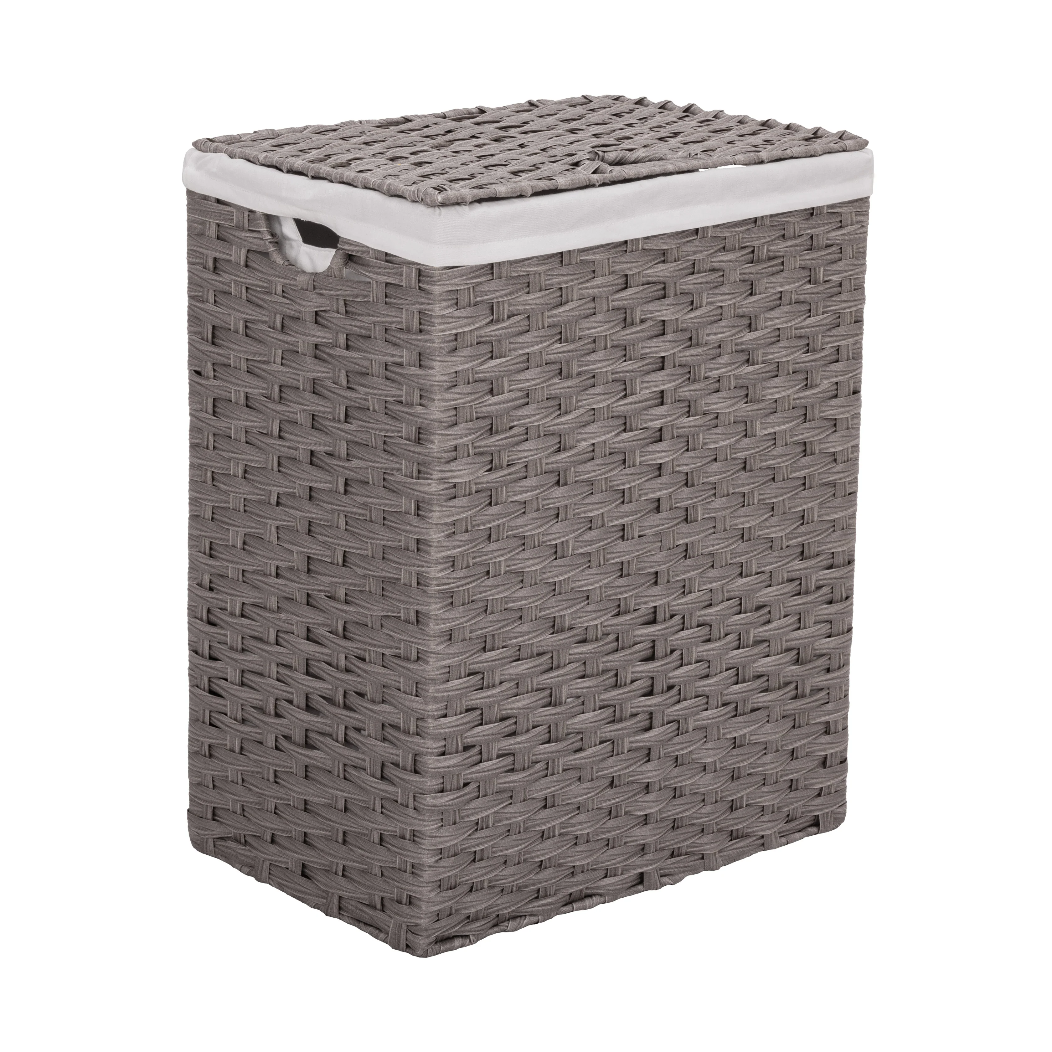Handwoven Lidded Laundry Hamper - Image 29