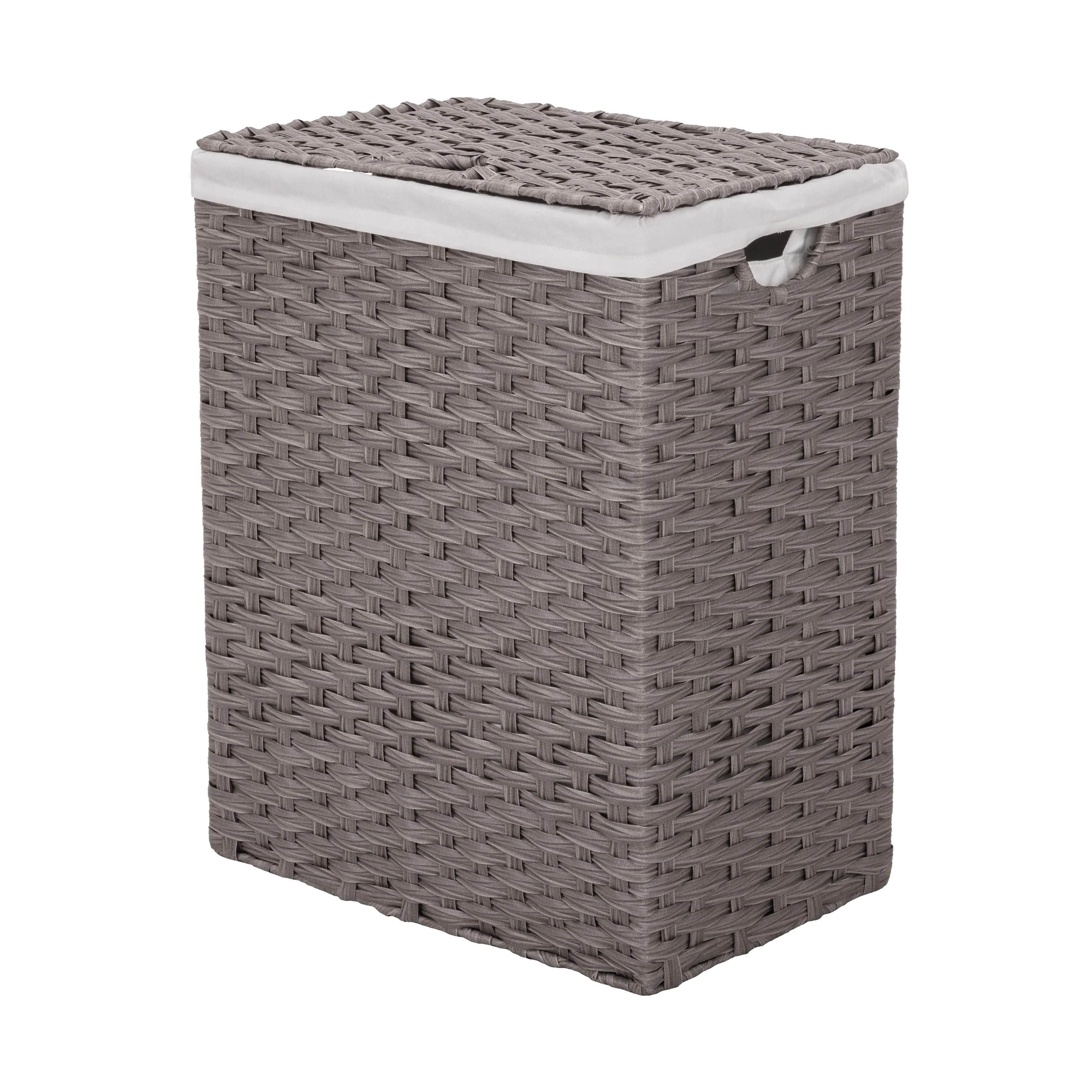 Handwoven Lidded Laundry Hamper - Image 30
