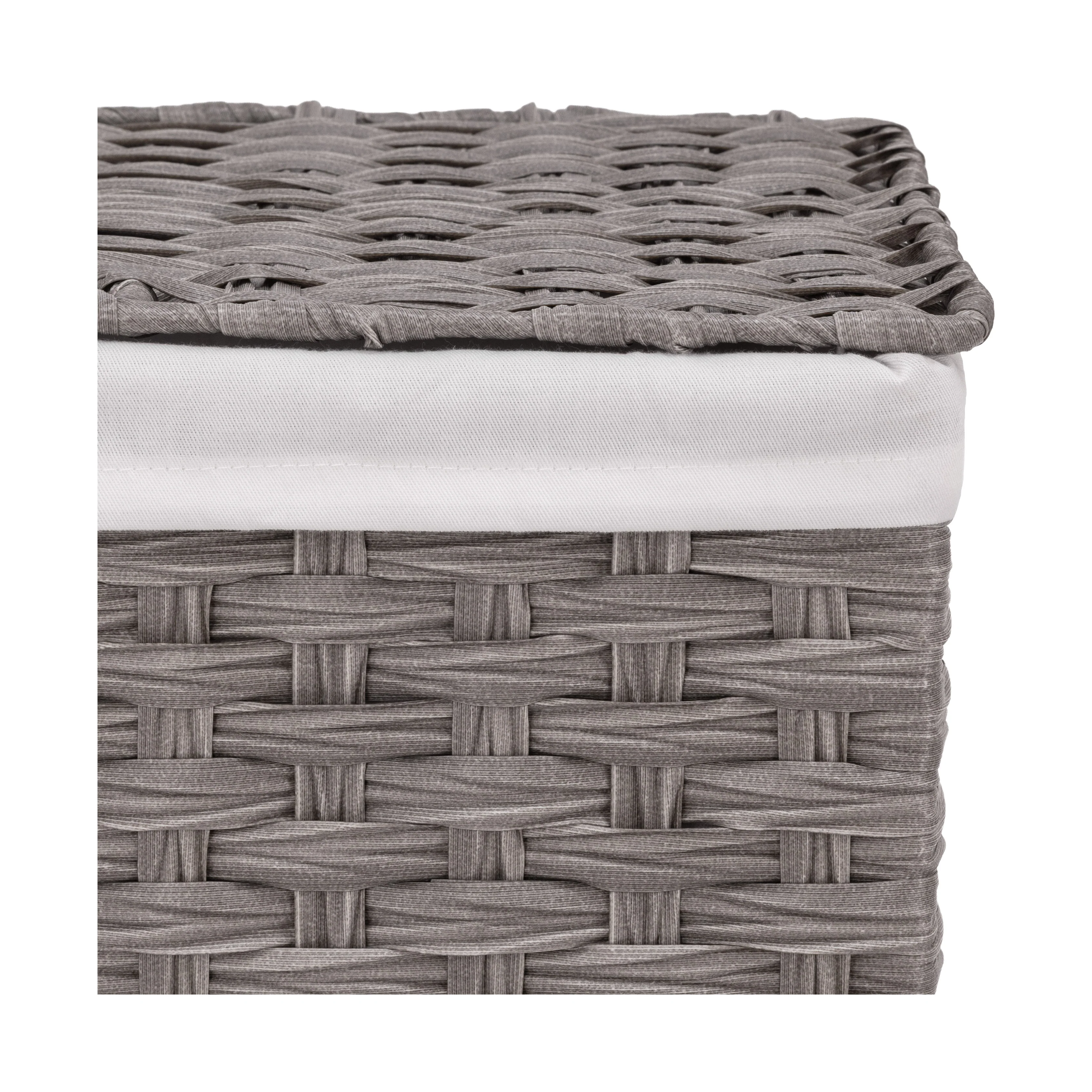 Handwoven Lidded Laundry Hamper - Image 31