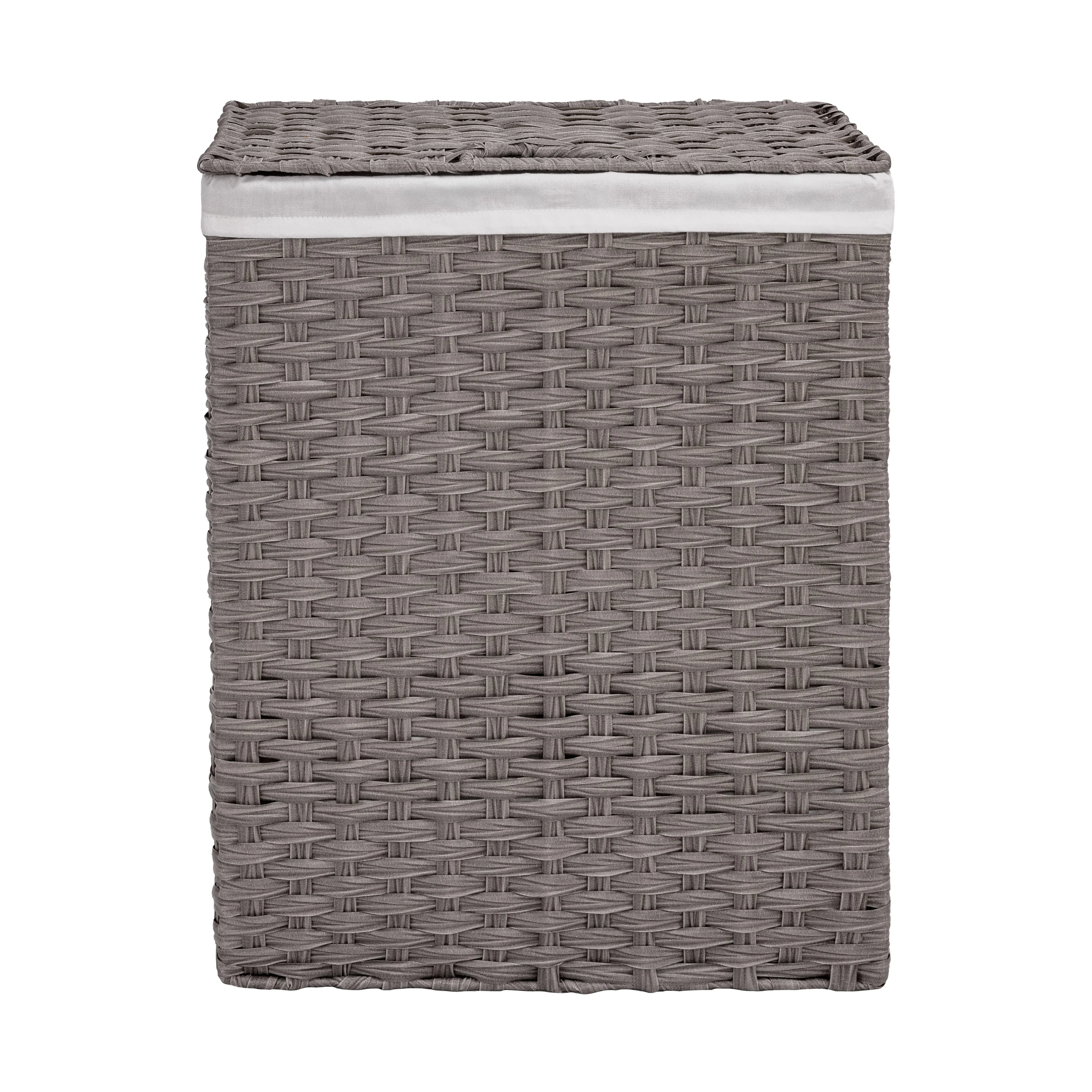 Handwoven Lidded Laundry Hamper - Image 33