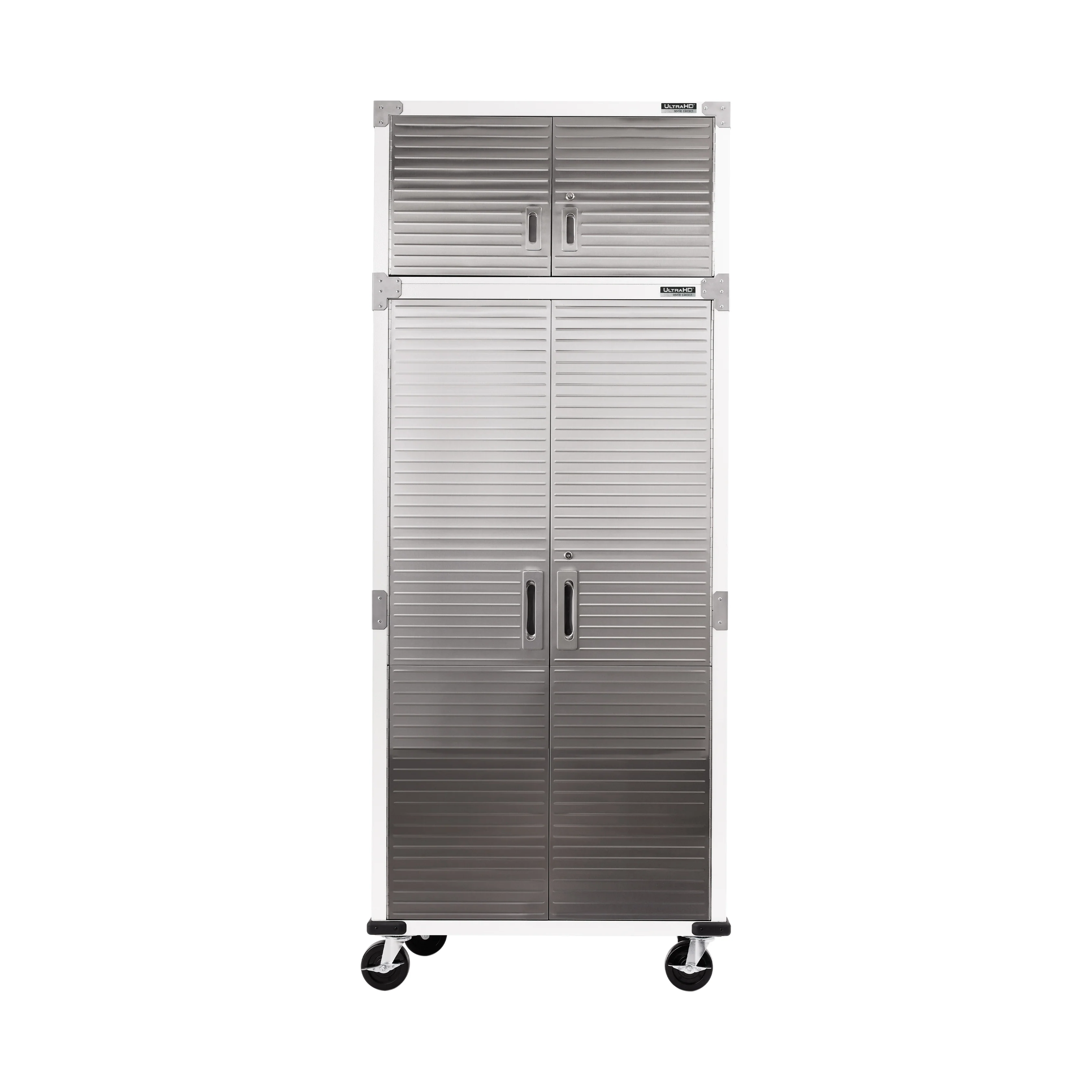 UltraHD® 2-Piece Rolling Storage Cabinet Set, White - Image 12