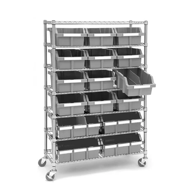 Grey Bins or Dividers for Commercial Bin Rack - Image 9