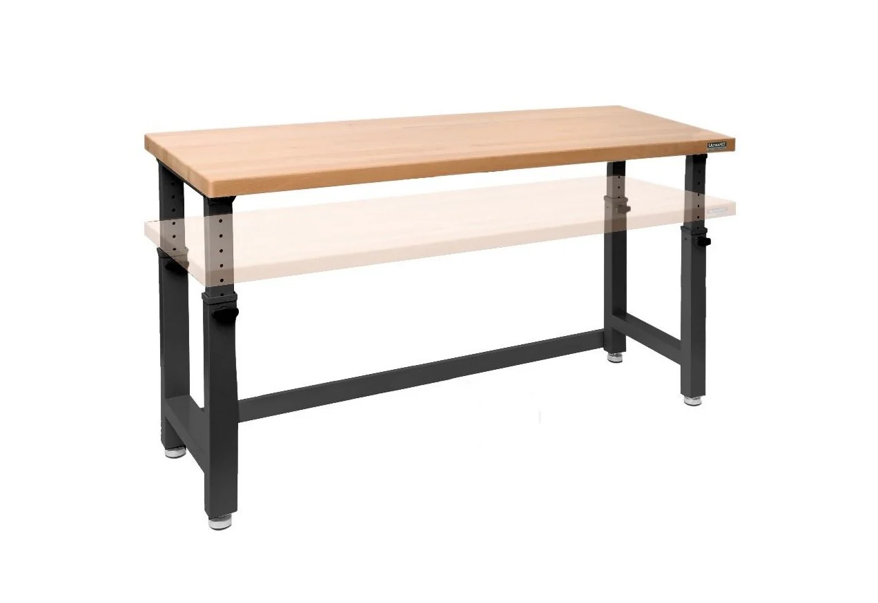 UltraHD® Height Adjustable Workbench, Graphite - Image 2