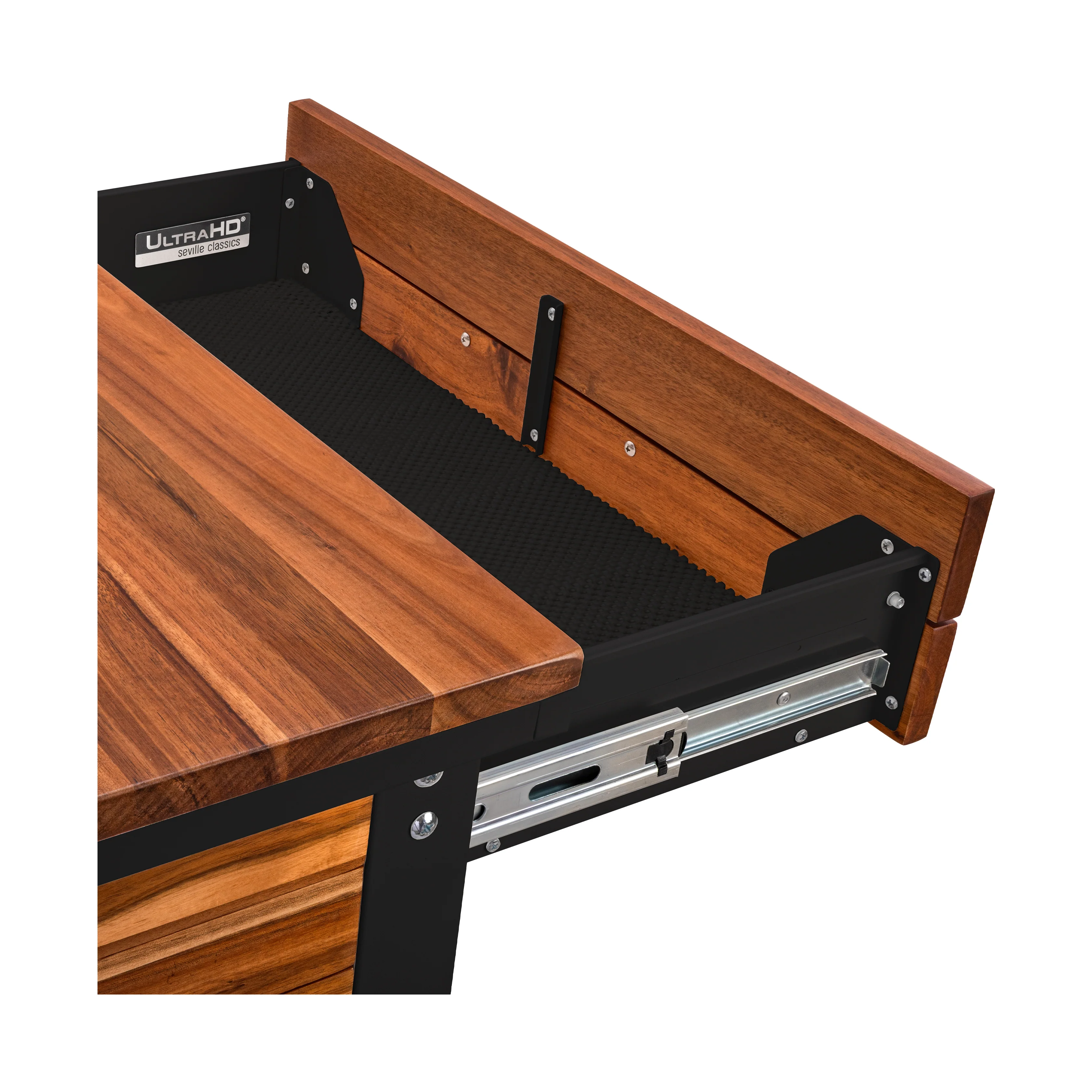 HOME Outdoor Acacia Wood Mobile Potting Bench - Image 5