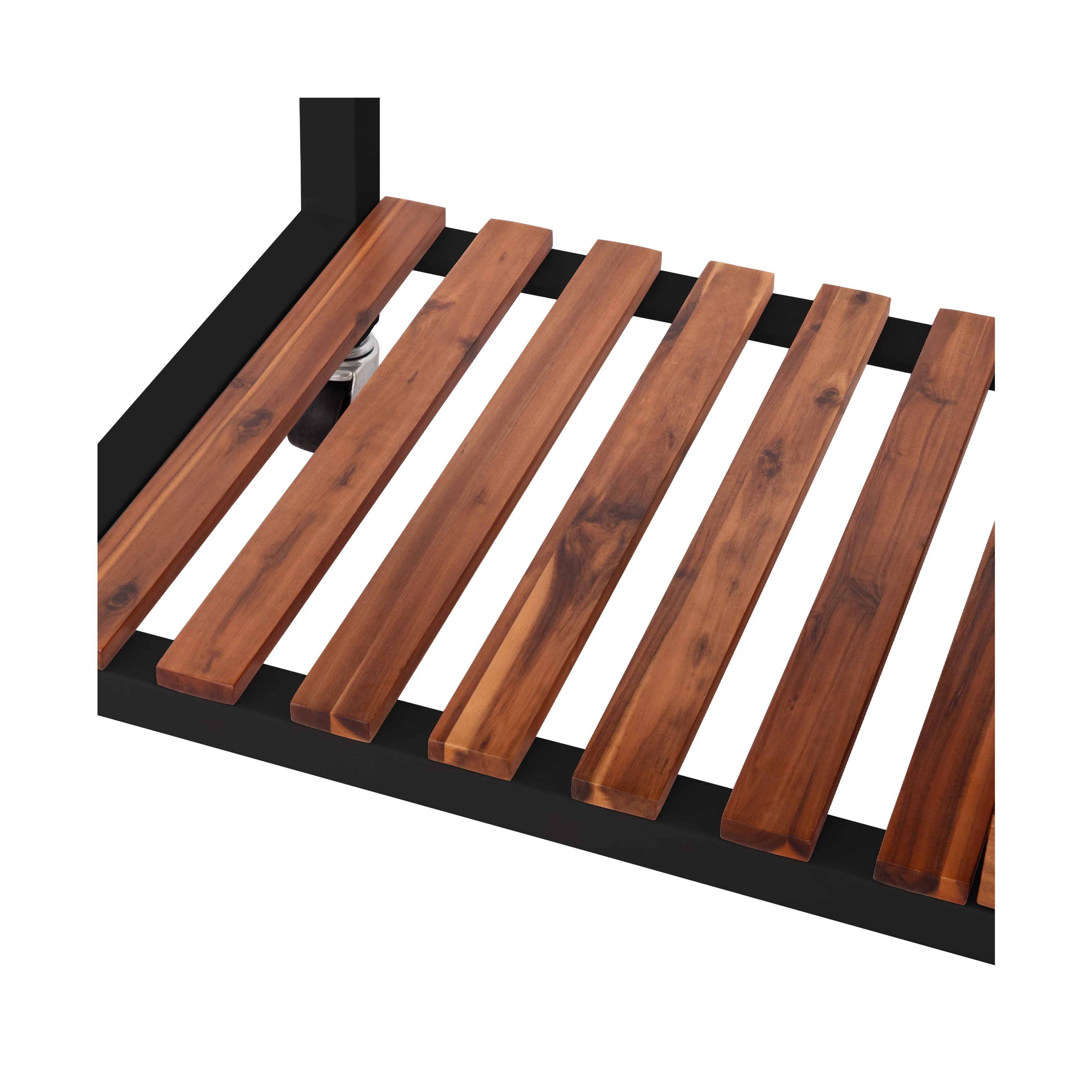 HOME Outdoor Acacia Wood Mobile Potting Bench - Image 6