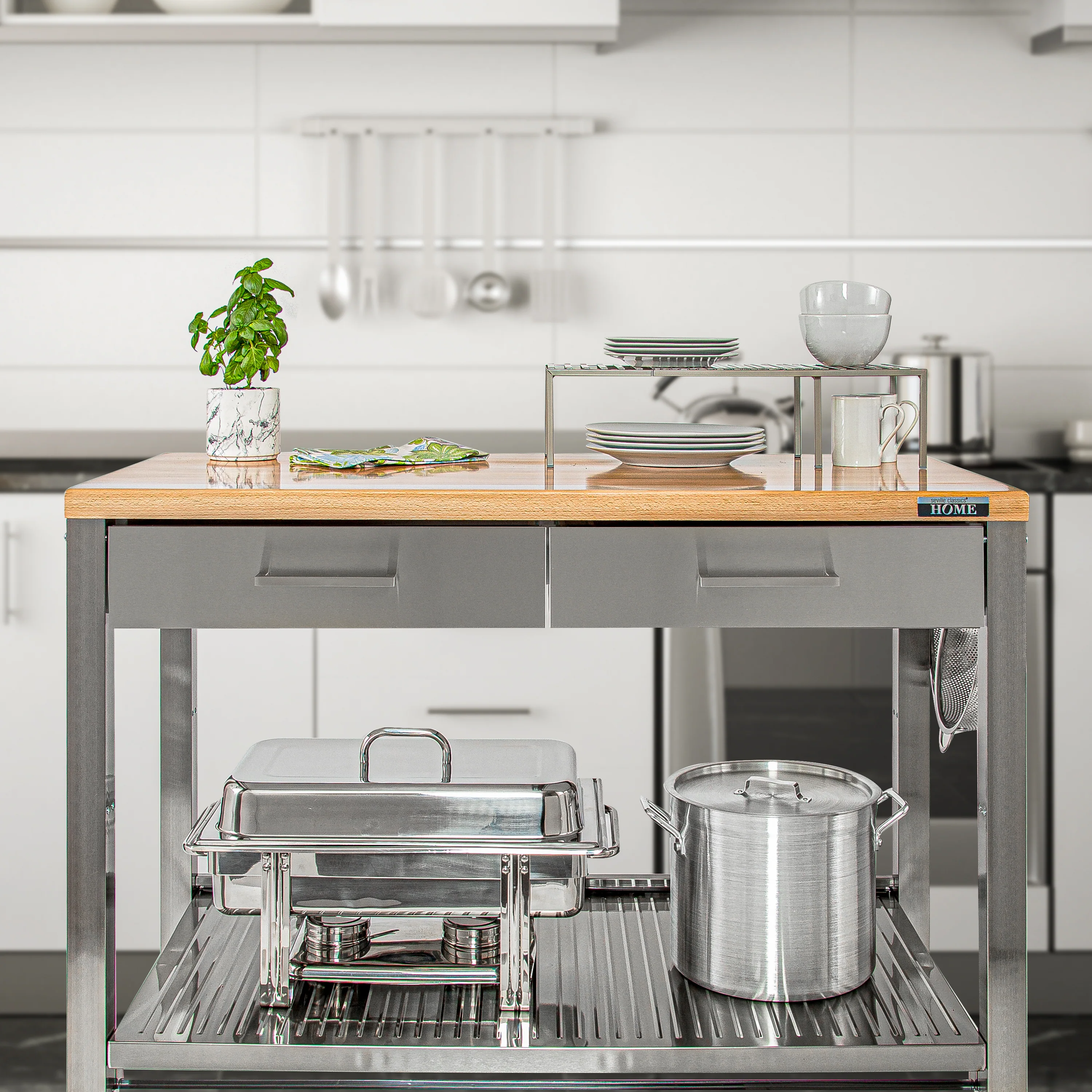 HOME Work Center Island Table - Image 16