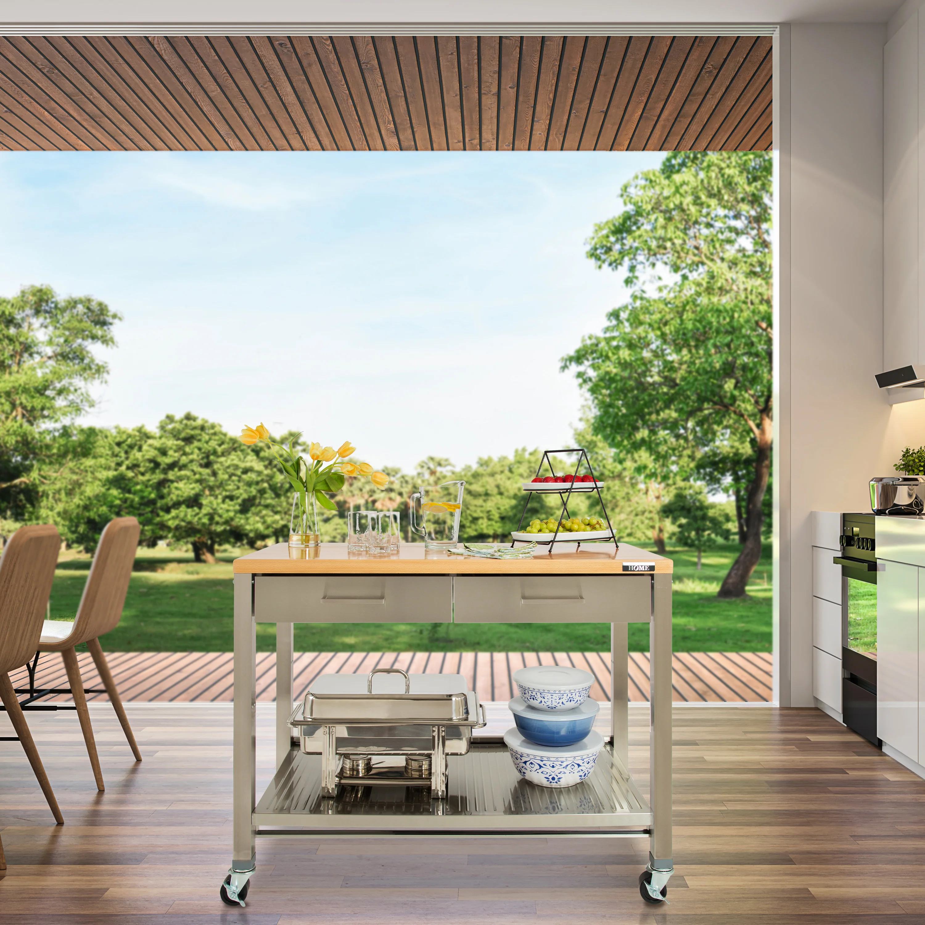 HOME Work Center Island Table - Image 17