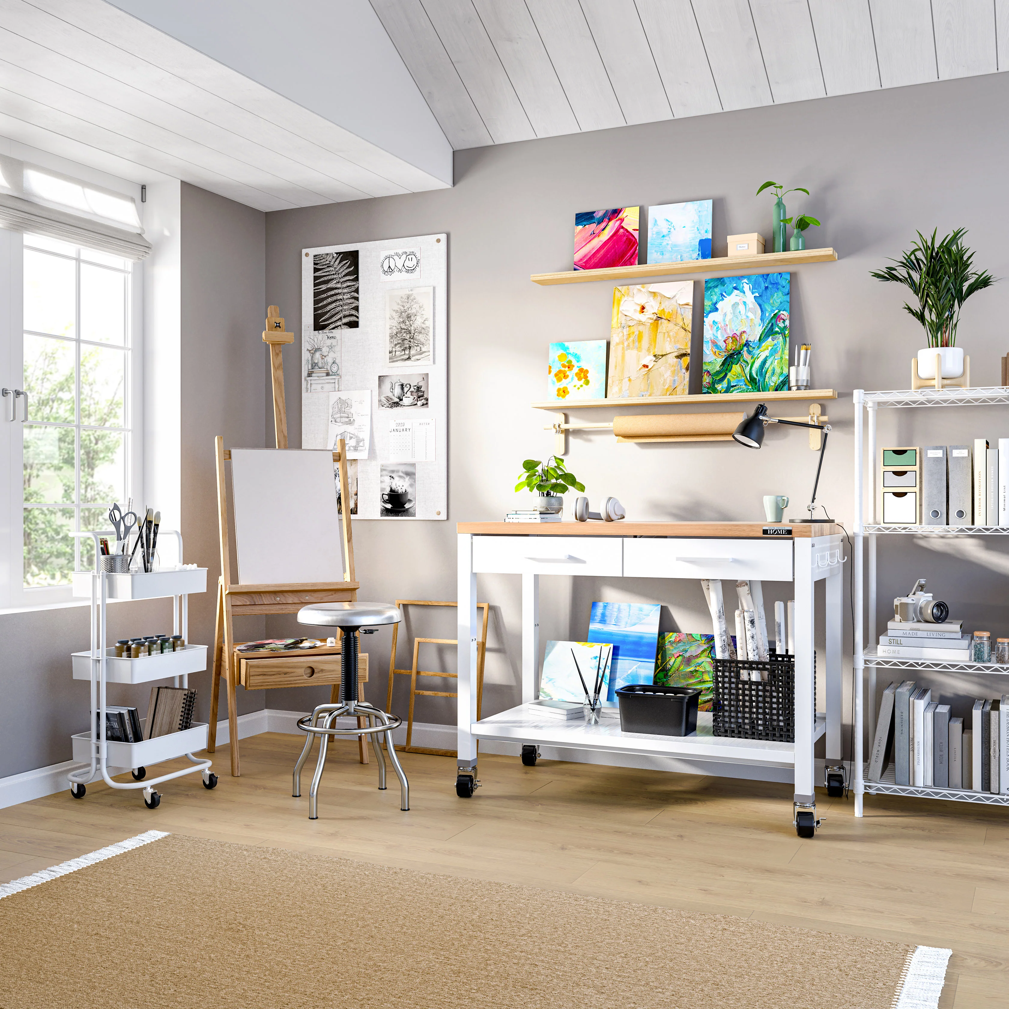 HOME Work Center Island Table - Image 20