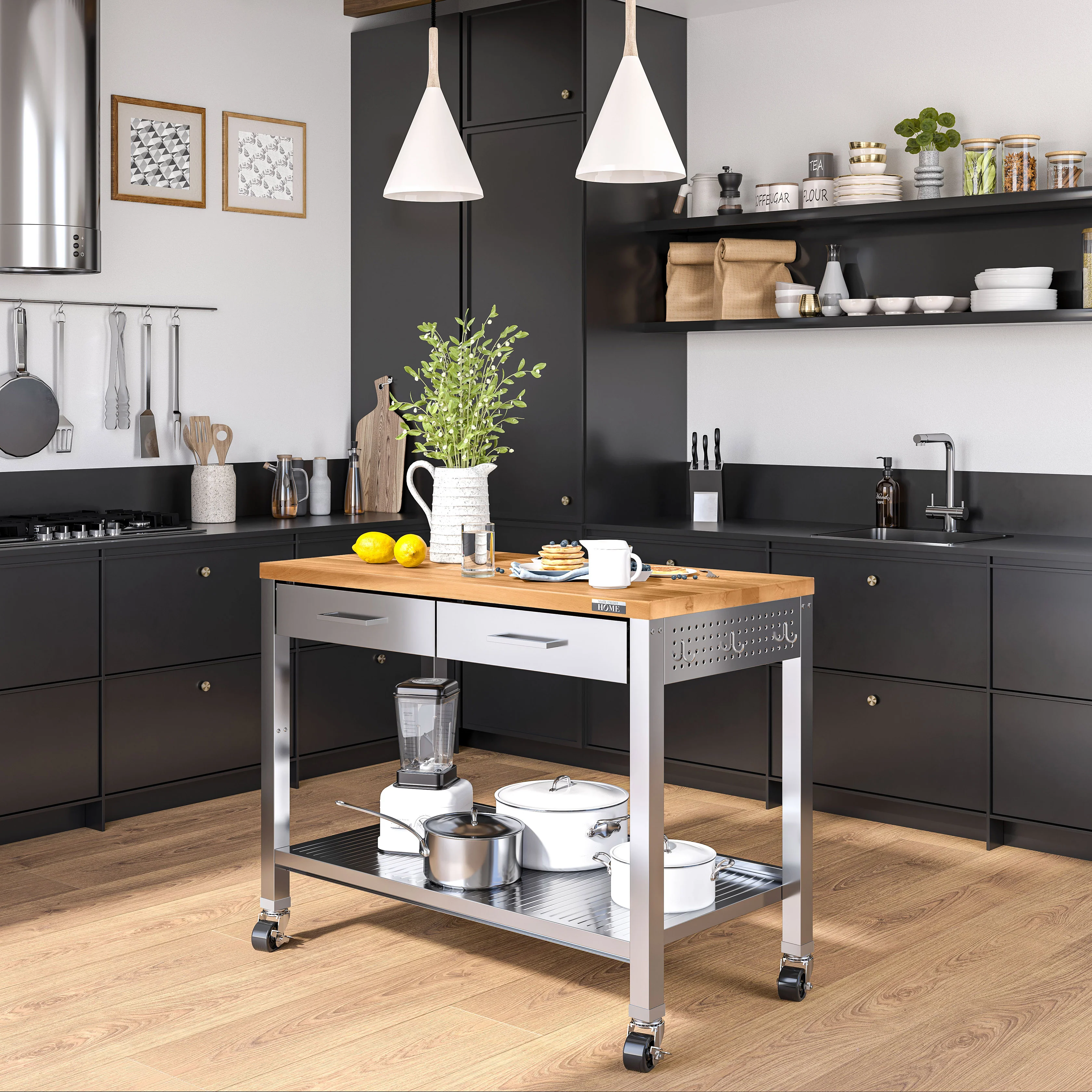 HOME Work Center Island Table - Image 3