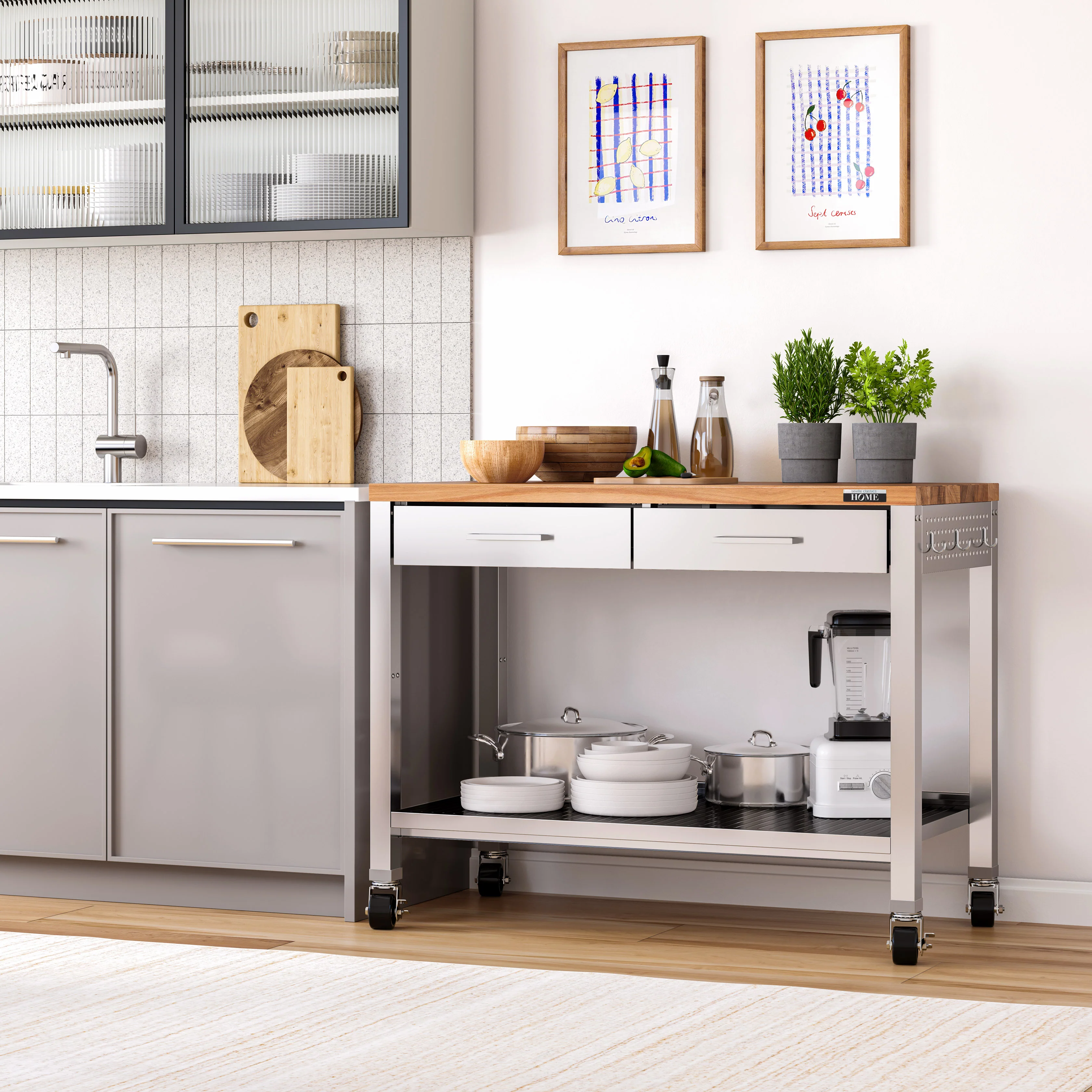 HOME Work Center Island Table - Image 30