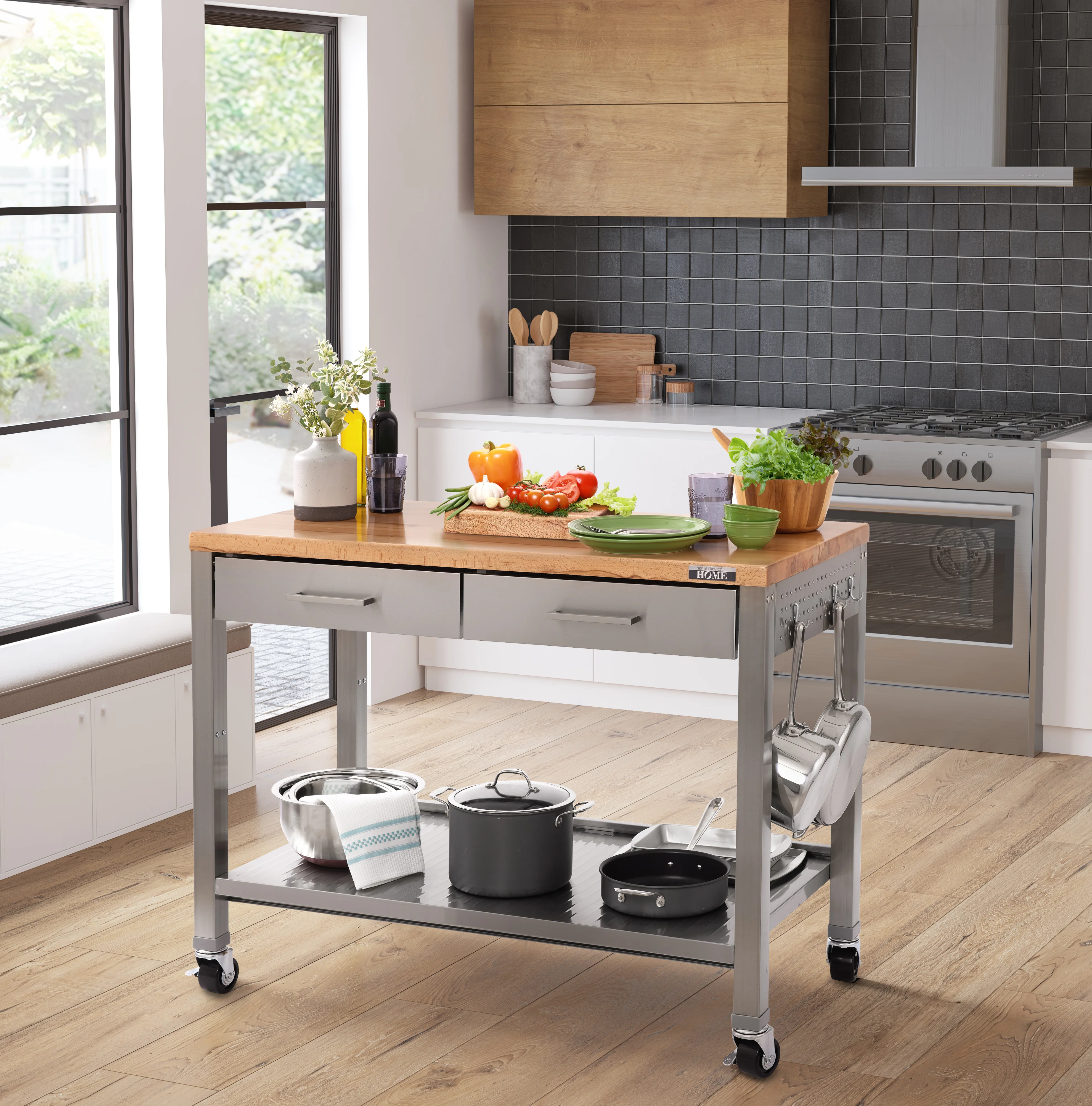 HOME Work Center Island Table - Image 7