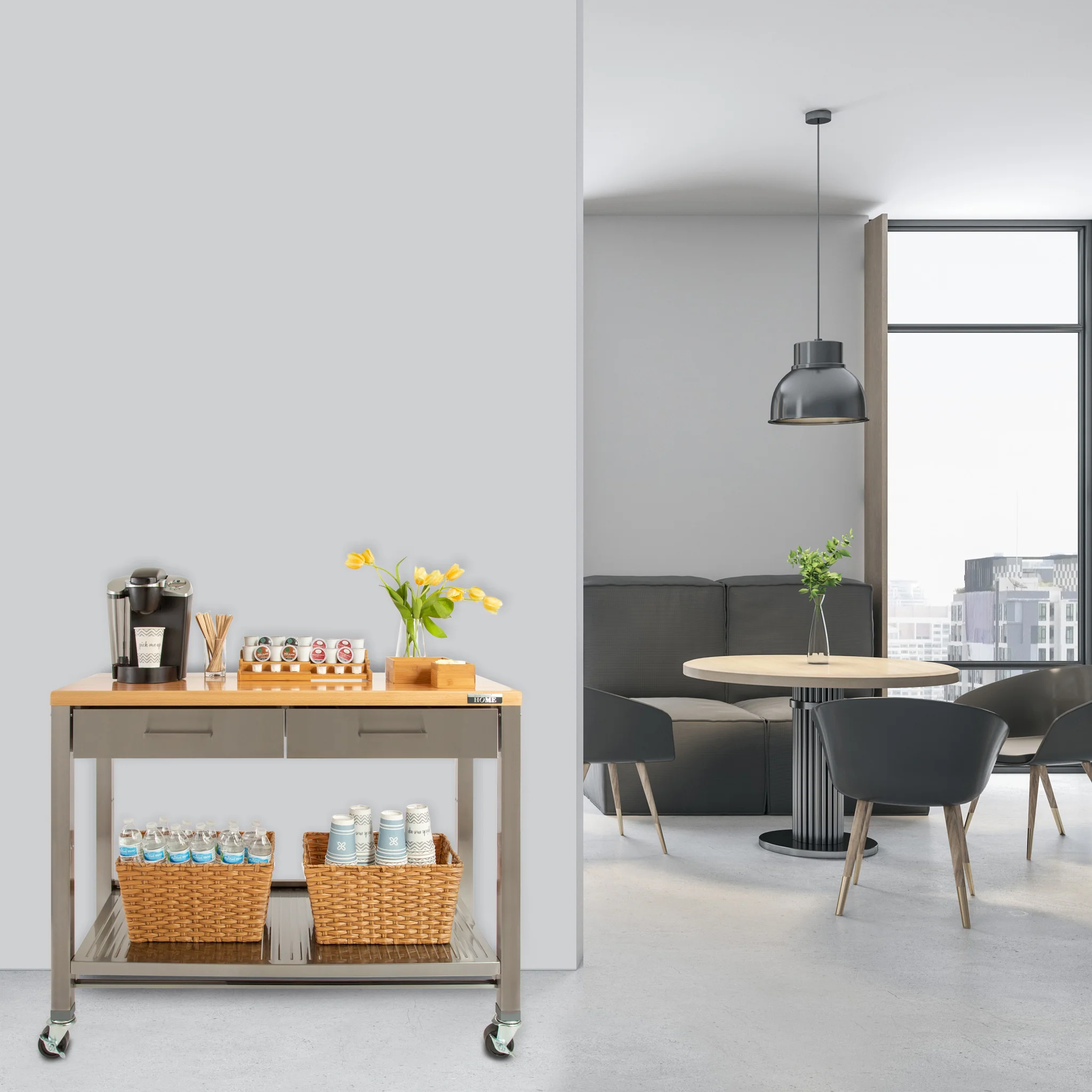 HOME Work Center Island Table - Image 8