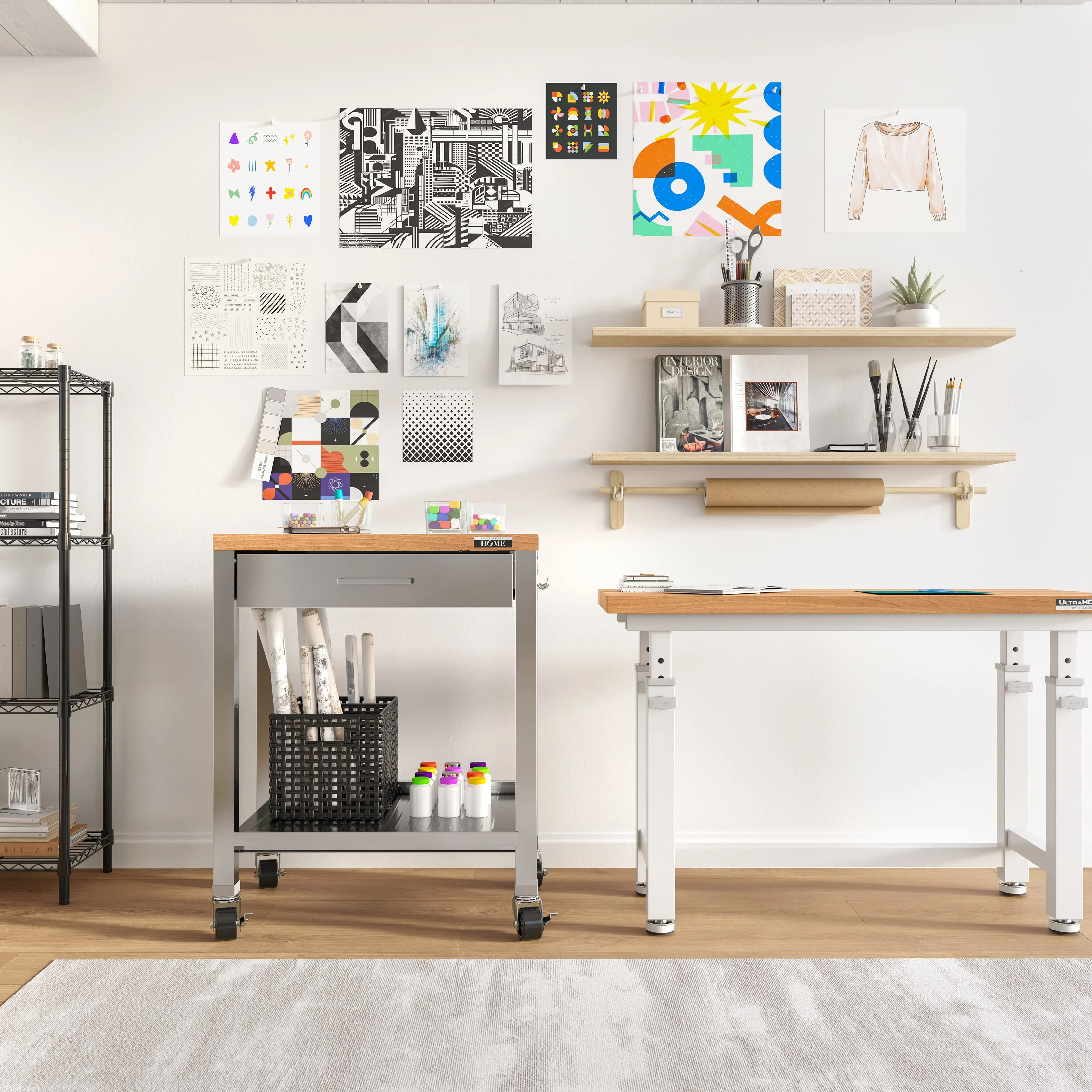 HOME Worktable Cart - Image 7