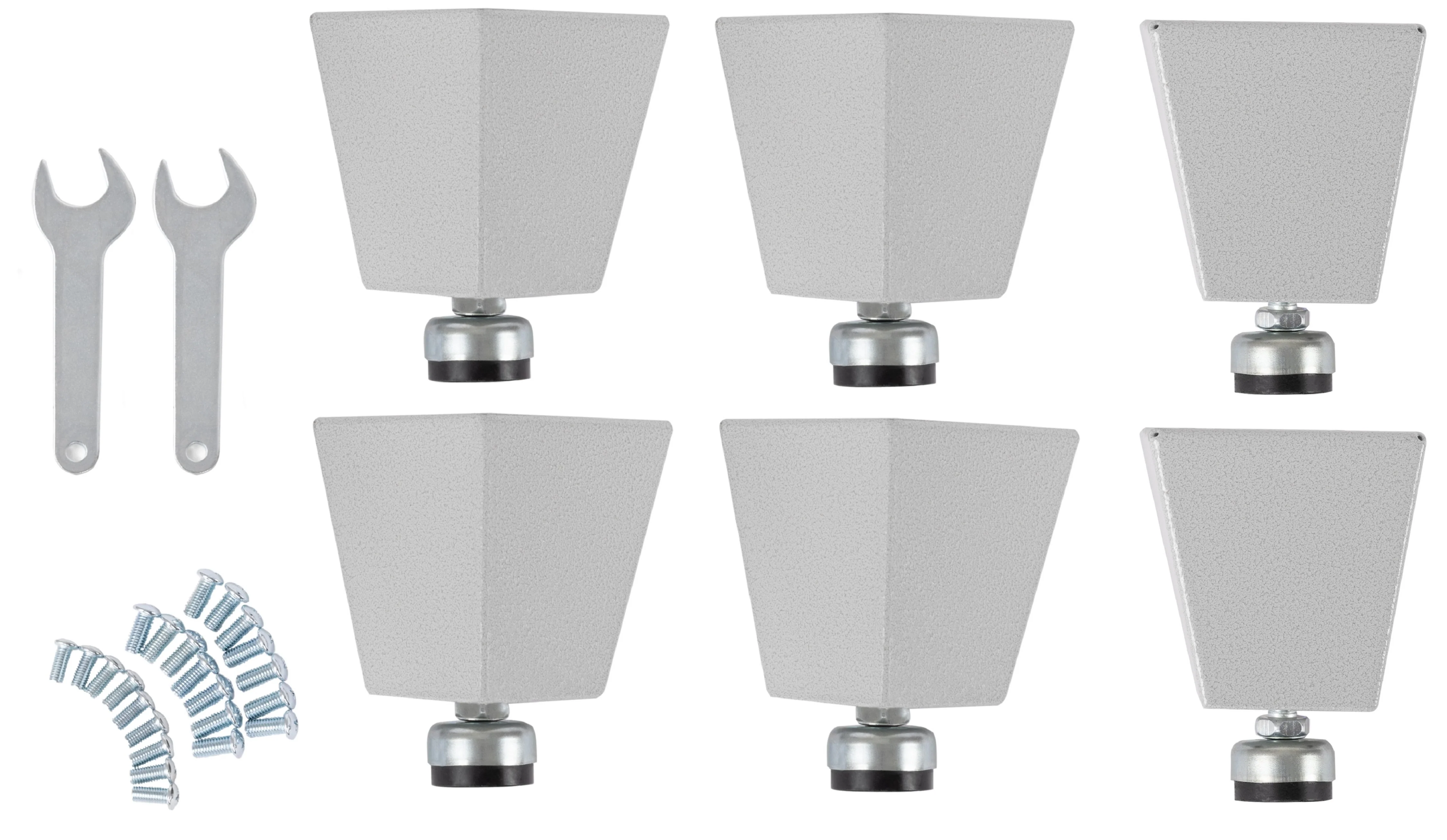 UltraHD® 6" H Steel Leveling Feet with Rubber Base