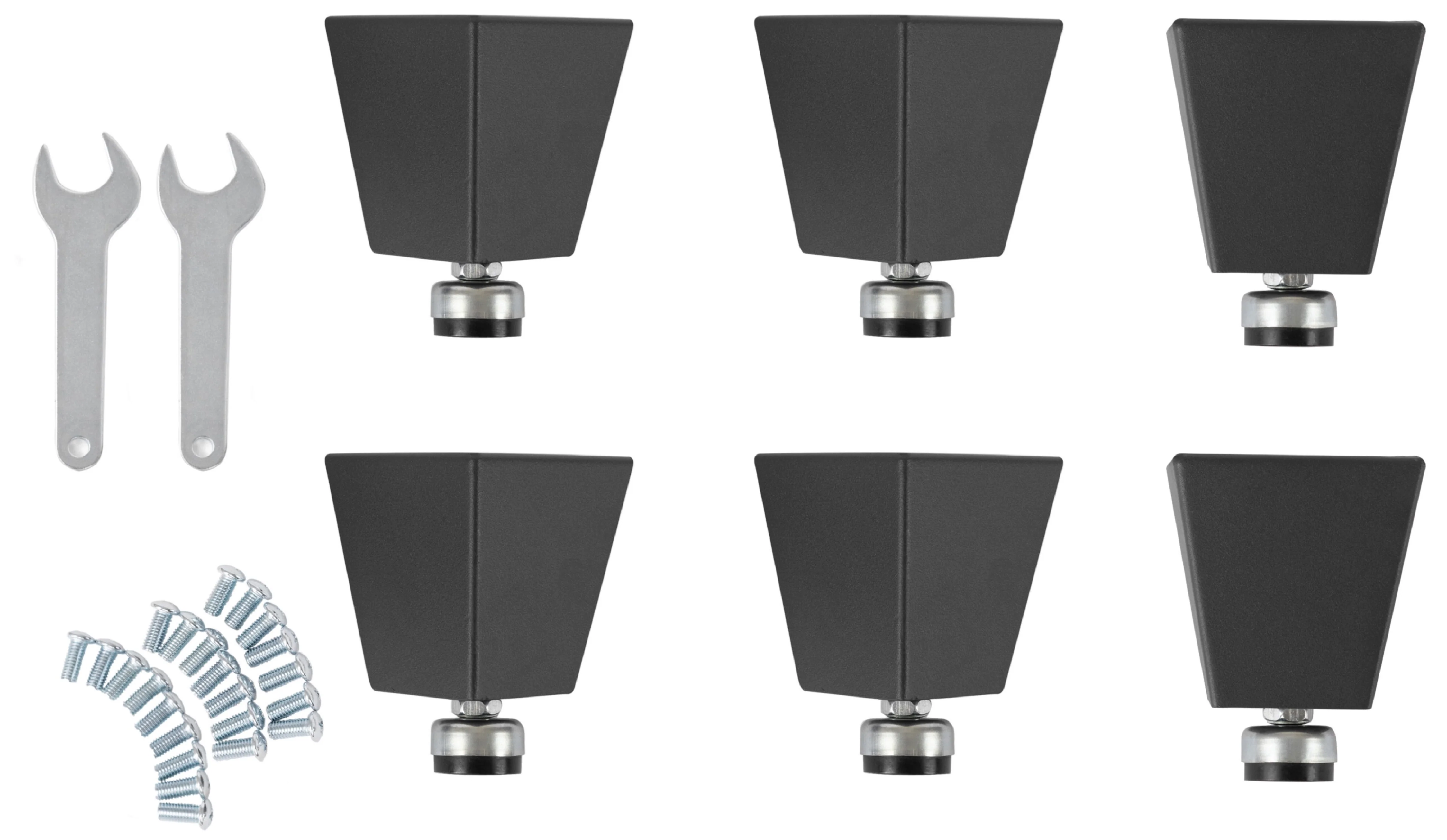 UltraHD® 6" H Steel Leveling Feet with Rubber Base - Image 3
