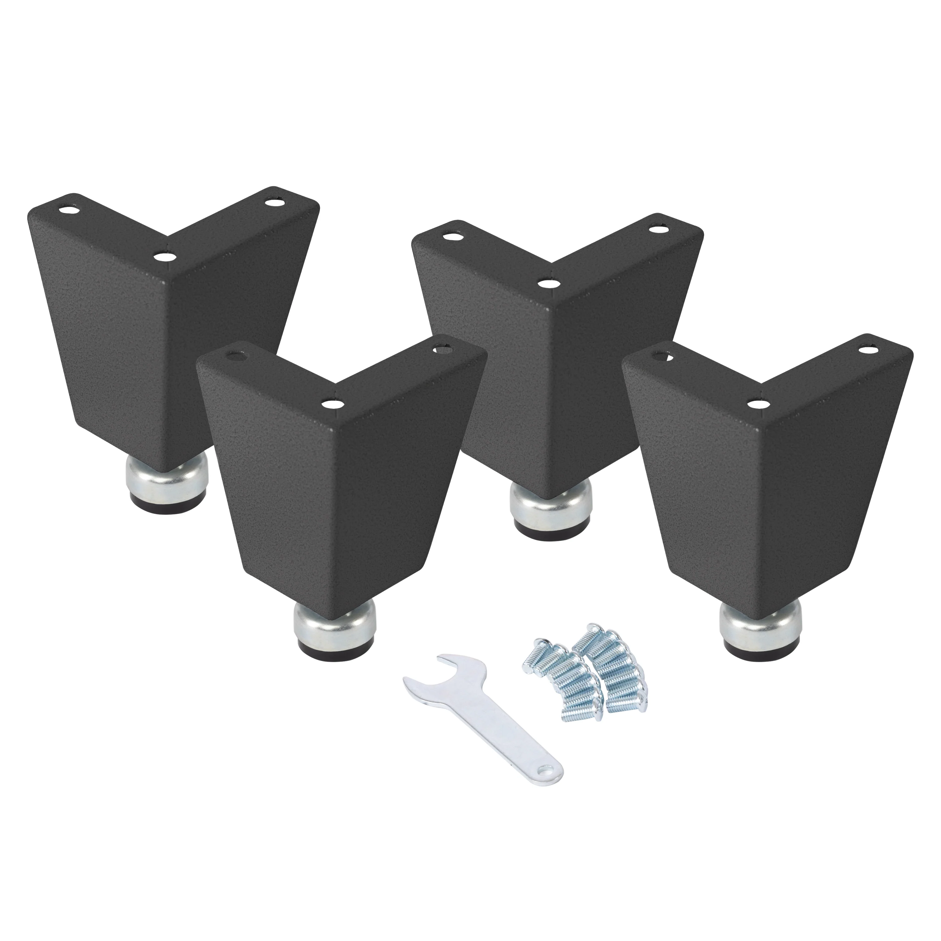 UltraHD® 6" H Steel Leveling Feet with Rubber Base - Image 5