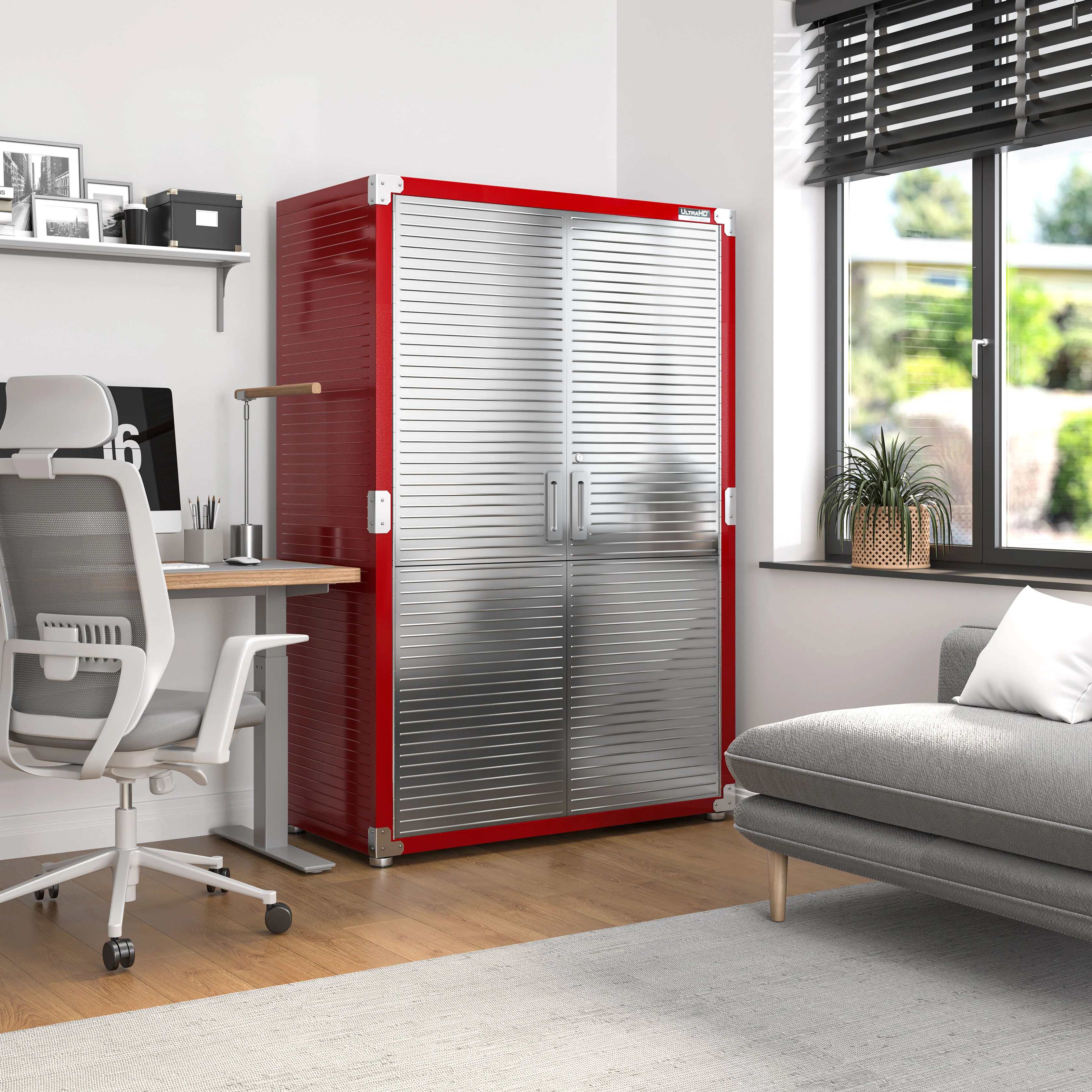 UltraHD® Storage Cabinet, Red - Image 3