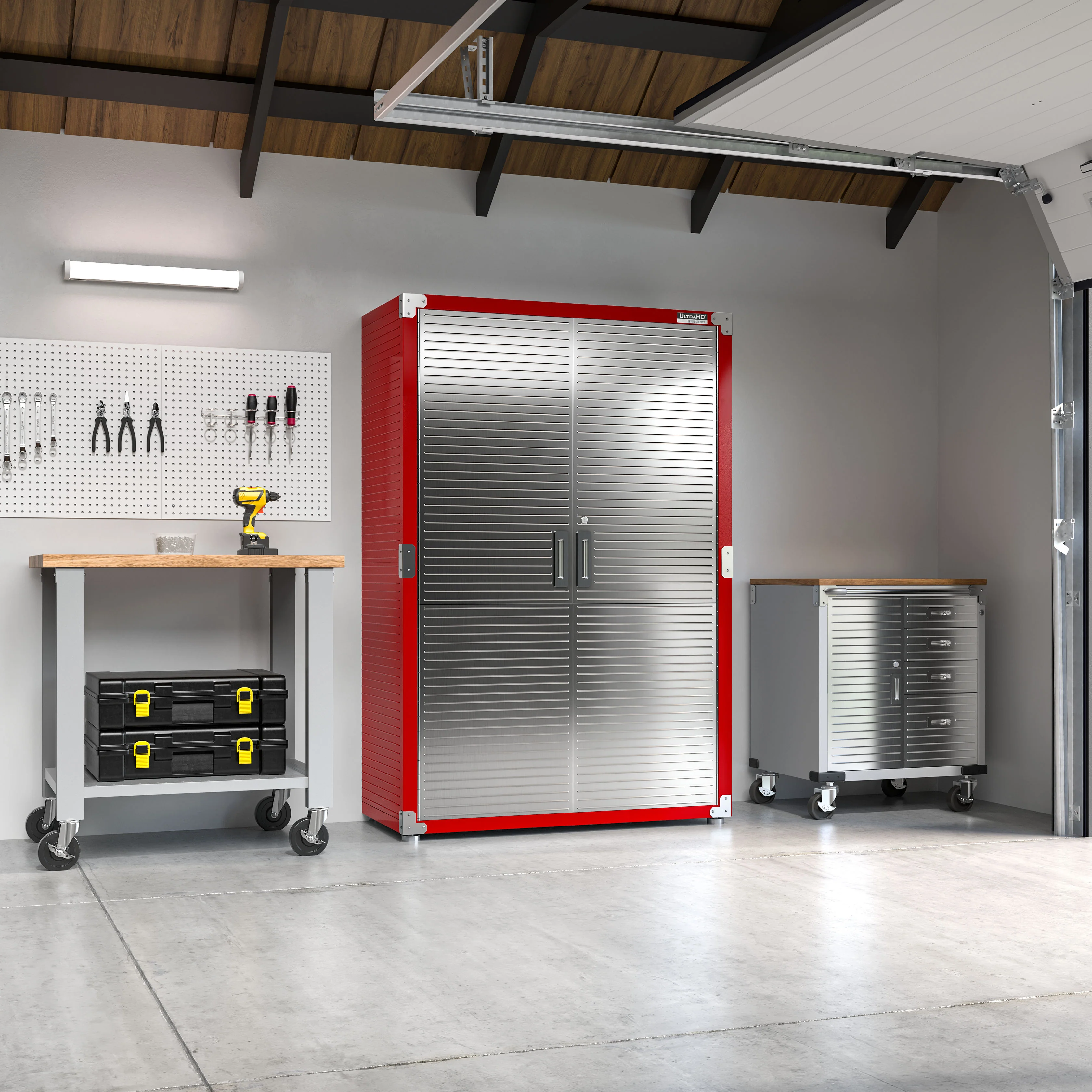 UltraHD® Storage Cabinet, Red - Image 2
