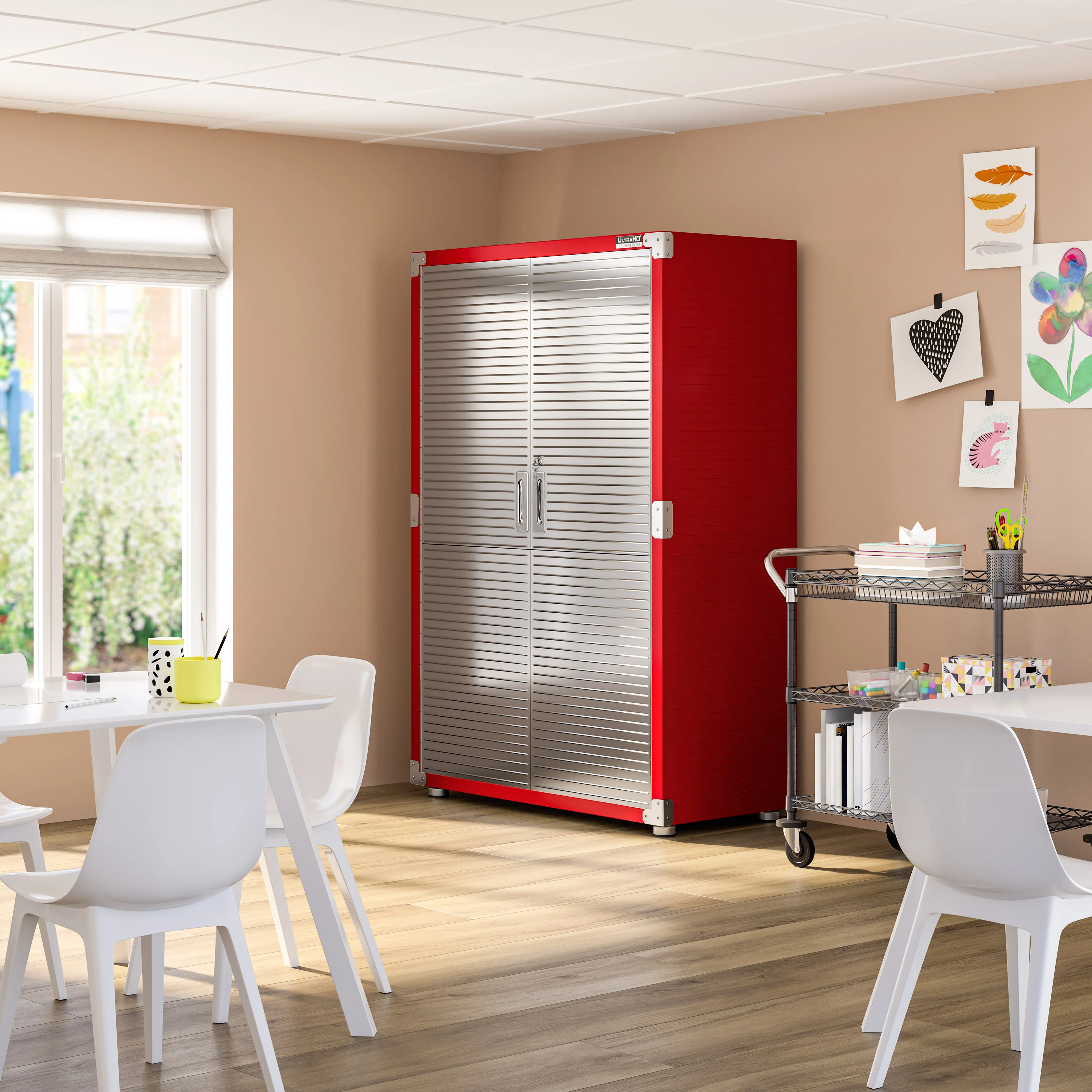 UltraHD® Storage Cabinet, Red - Image 12