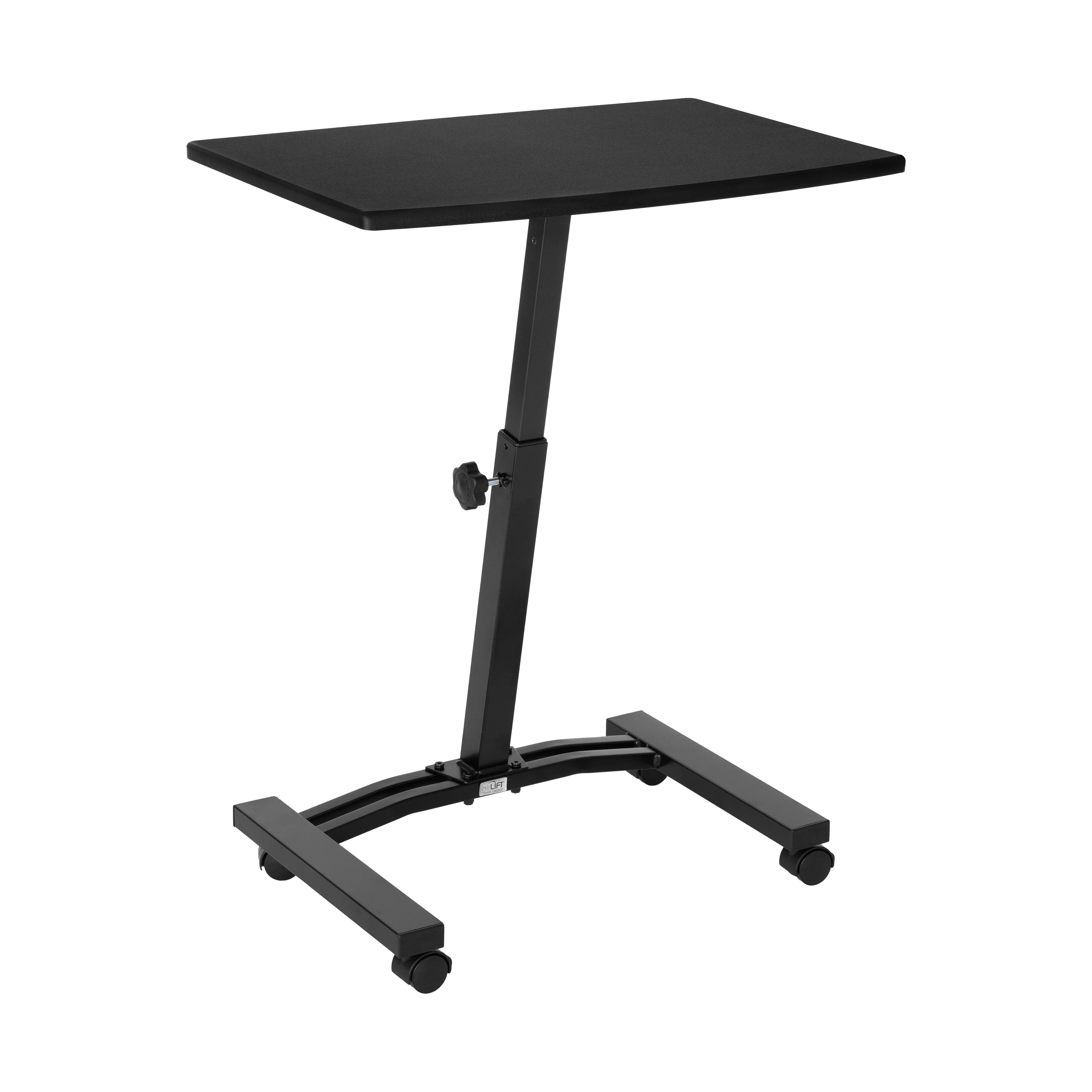 airLIFT® Mobile Laptop Sitting Desk Cart, Black