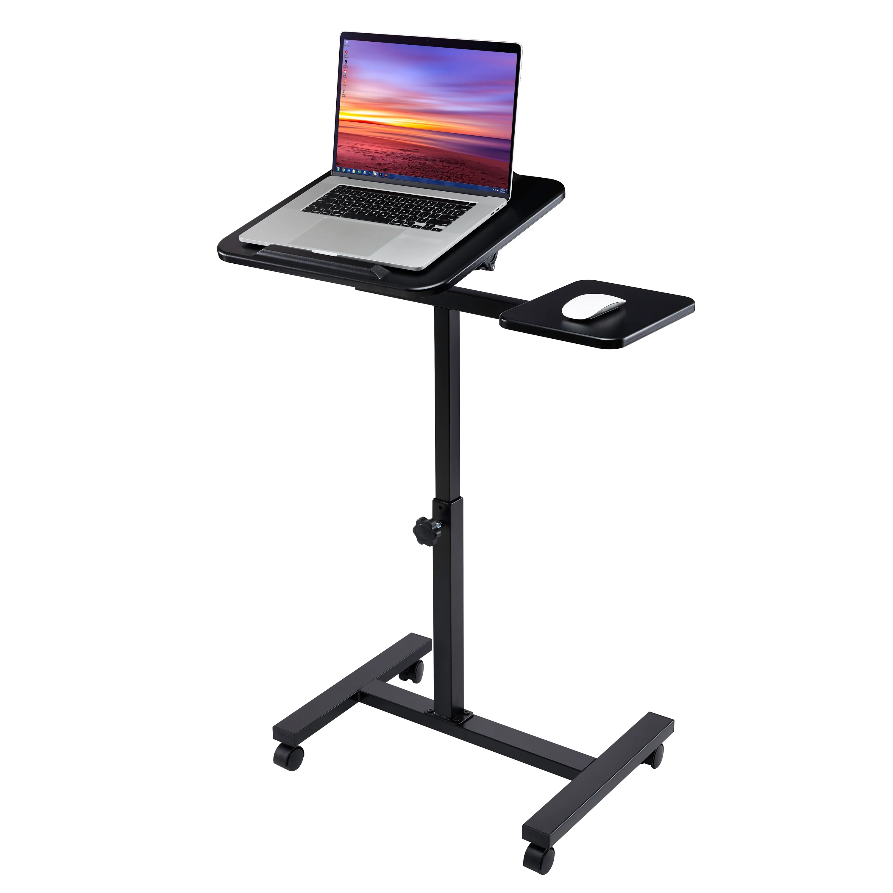 airLIFT® Tilting Mobile Desk Cart, Black - Image 16