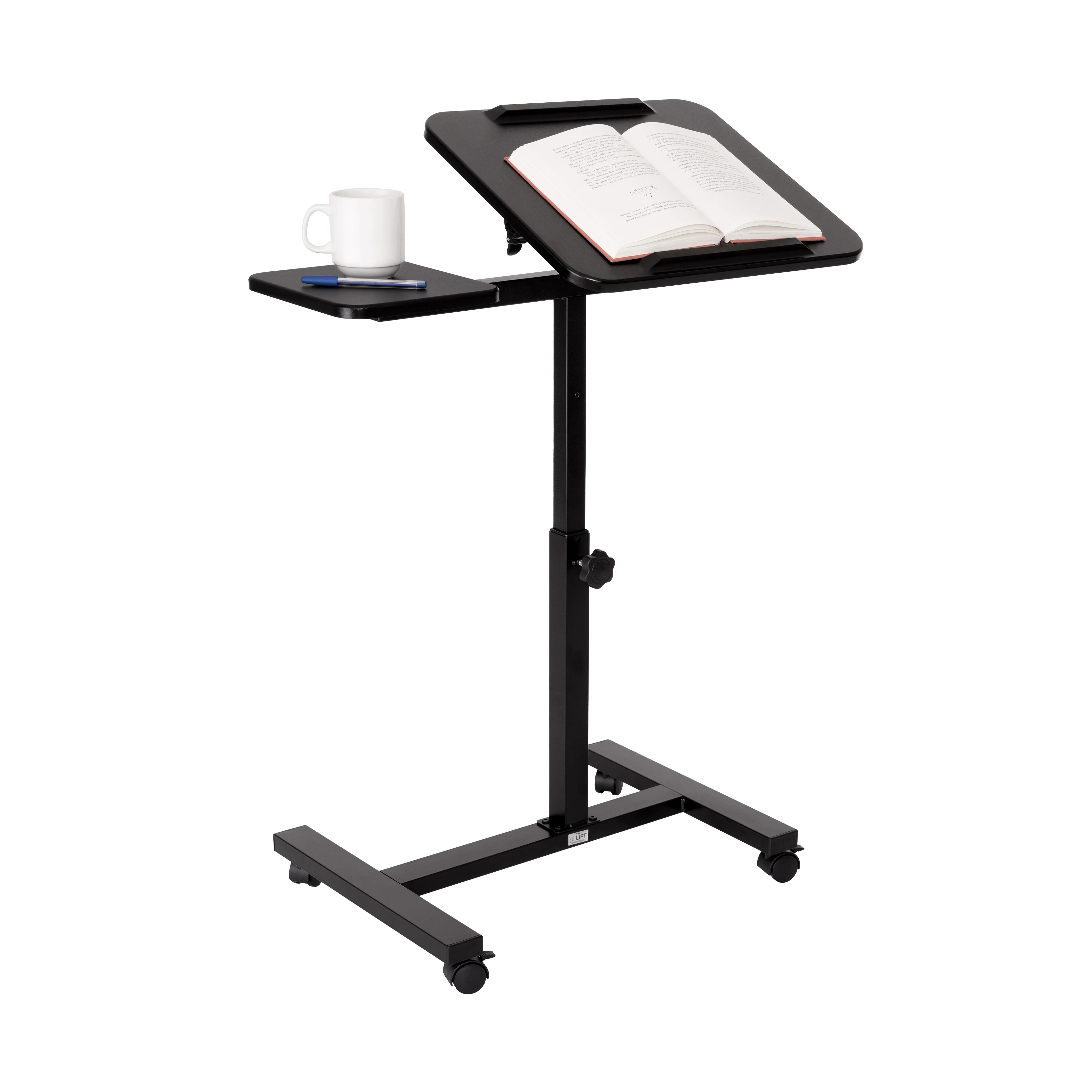 airLIFT® Tilting Mobile Desk Cart, Black - Image 17