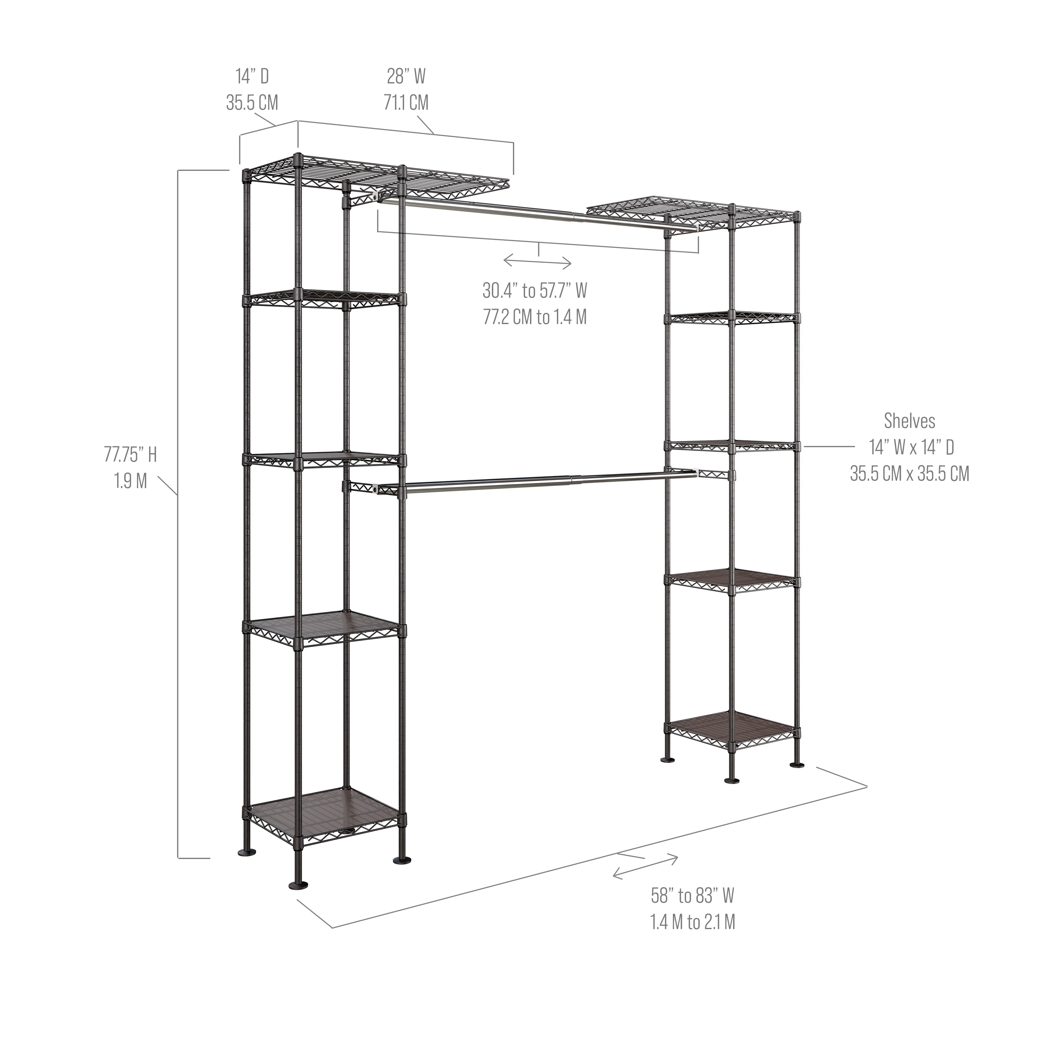 Expandable Closet Organizer System - Image 3