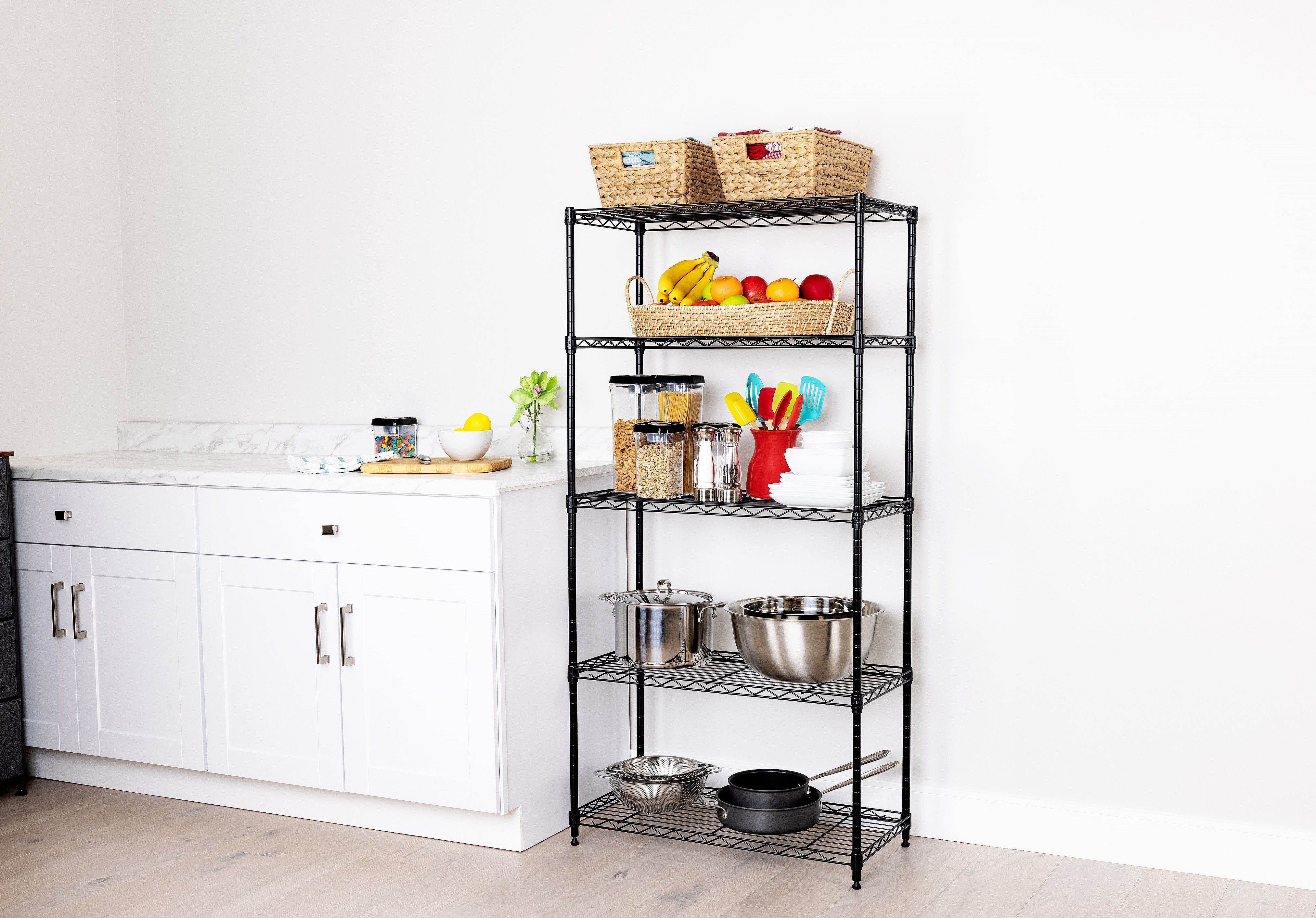 5-Tier Steel Shelving, Black - Image 15