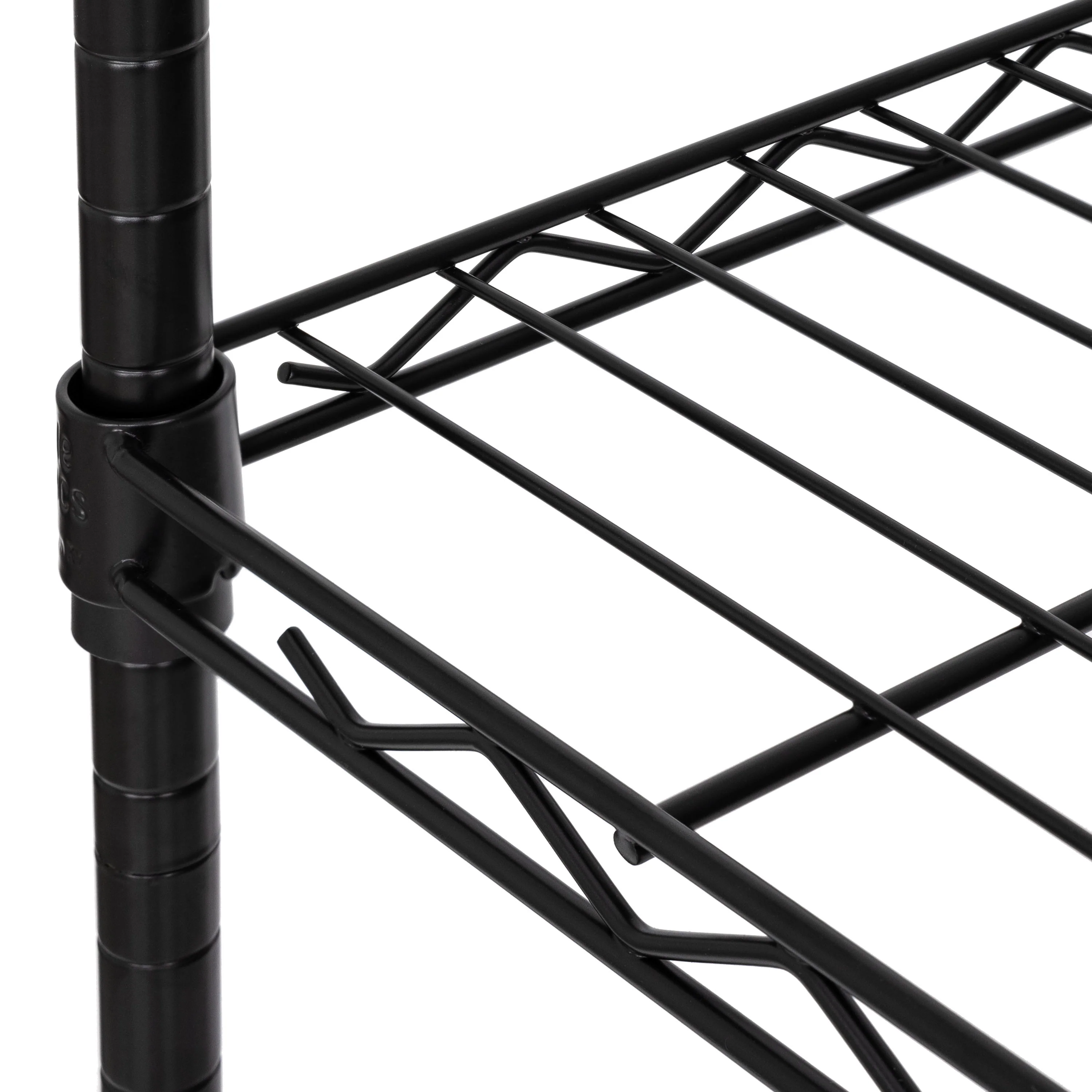 5-Tier Steel Shelving, Black - Image 3