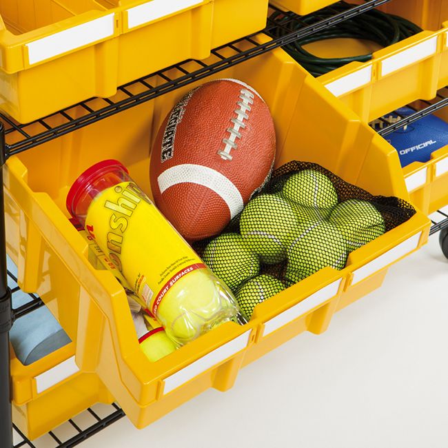 8-Tier NSF-Certified 24-Bin Rack, Yellow - Image 10
