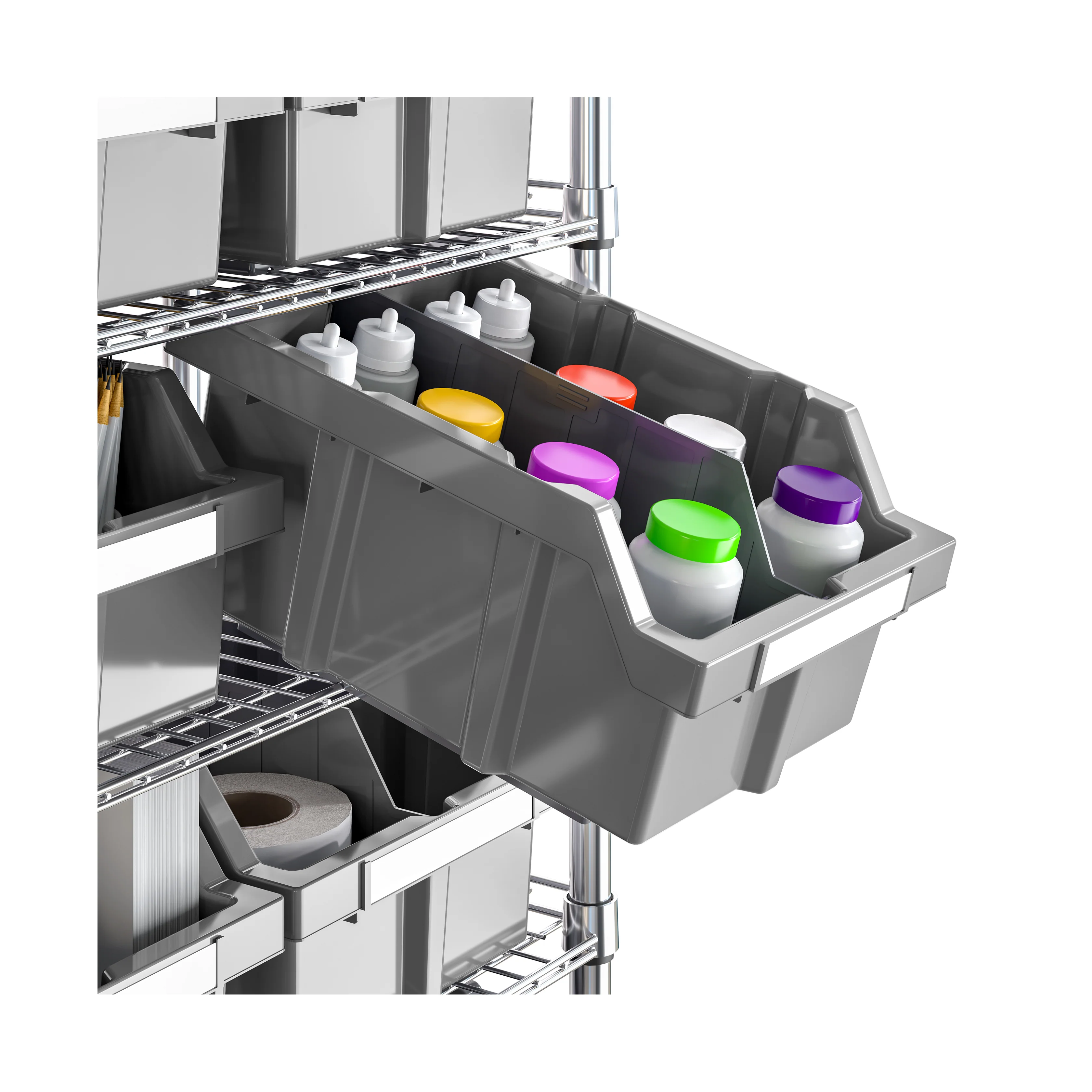 7-Tier NSF-Certified 16-Bin Rack - Image 4