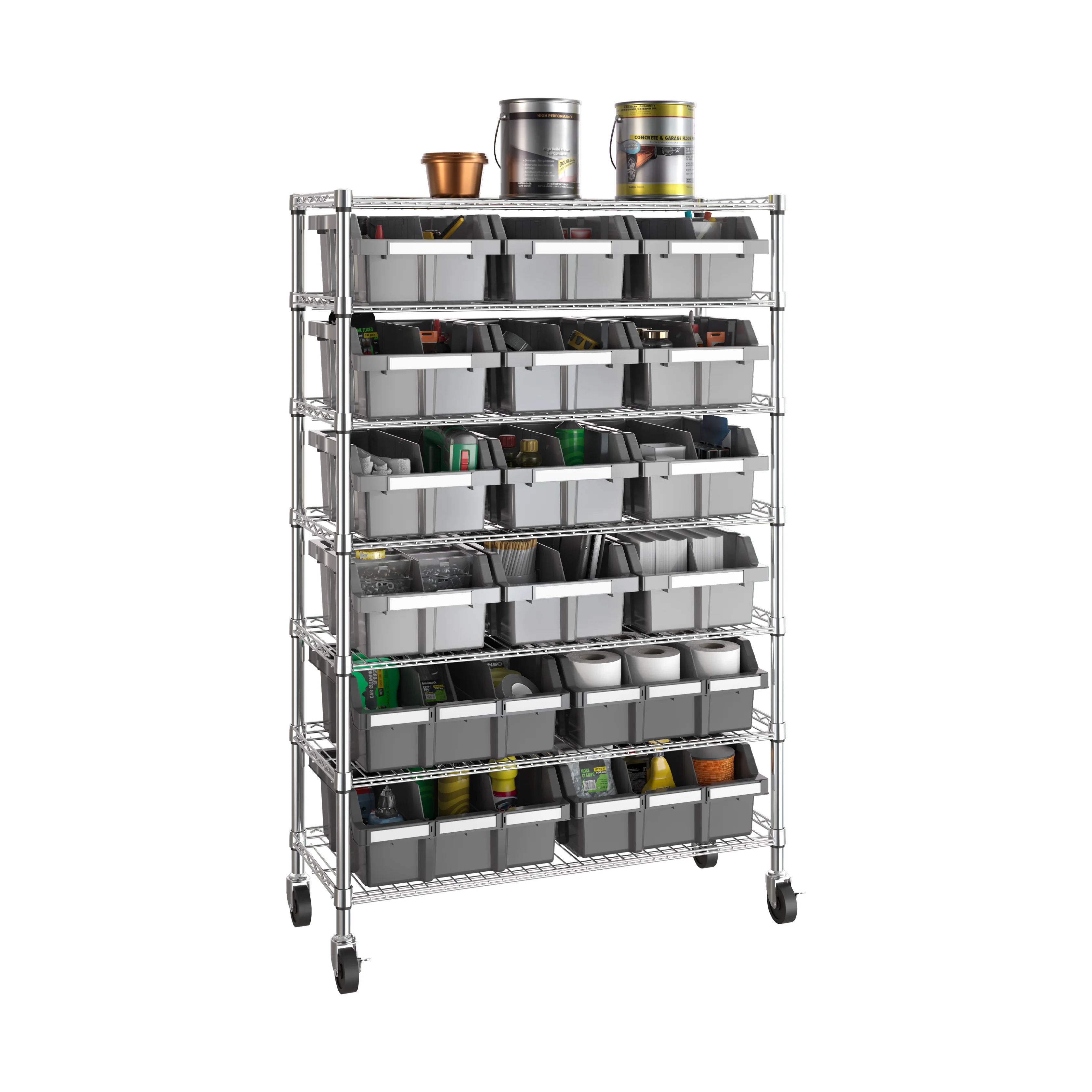 7-Tier NSF-Certified 16-Bin Rack - Image 6