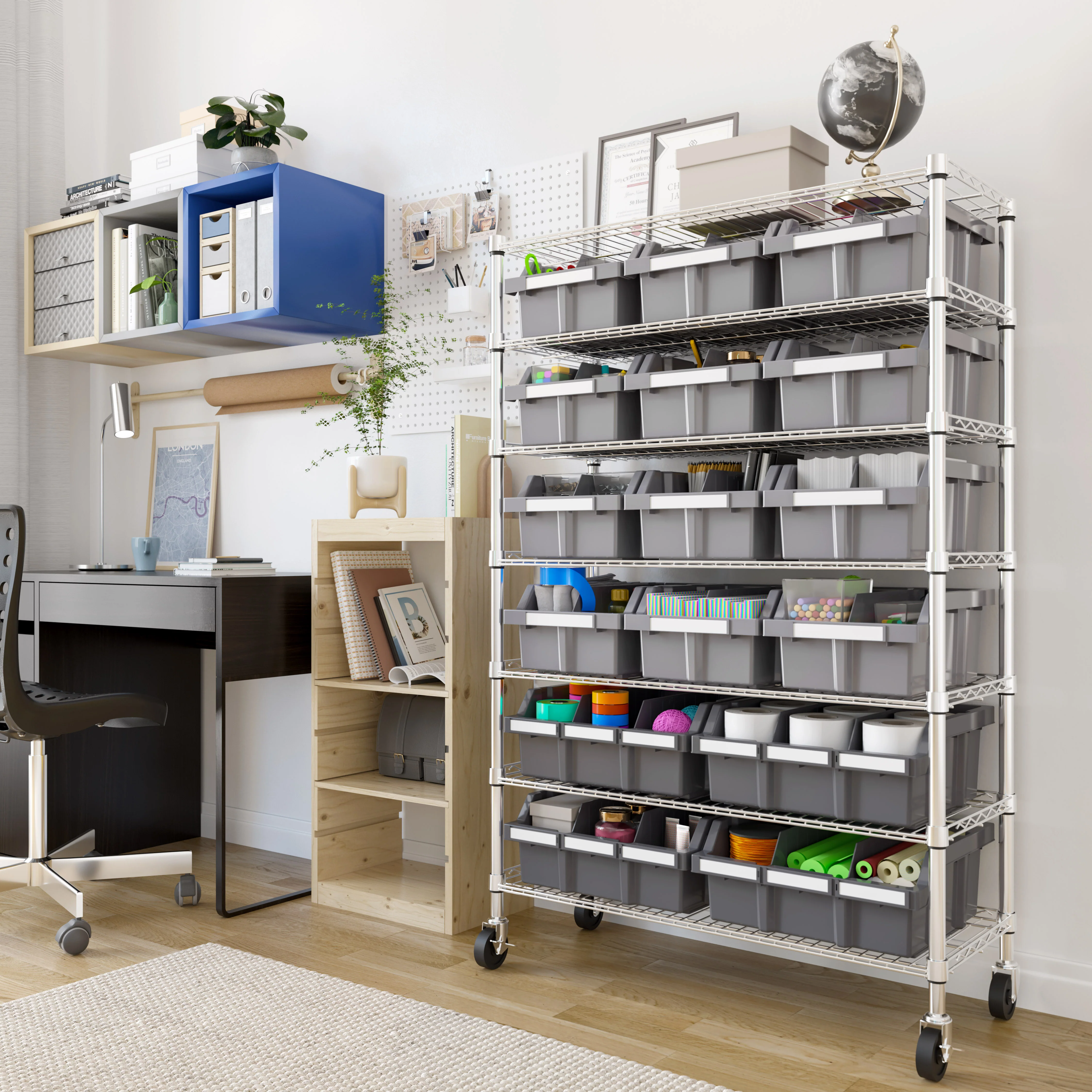 7-Tier NSF-Certified 16-Bin Rack - Image 7