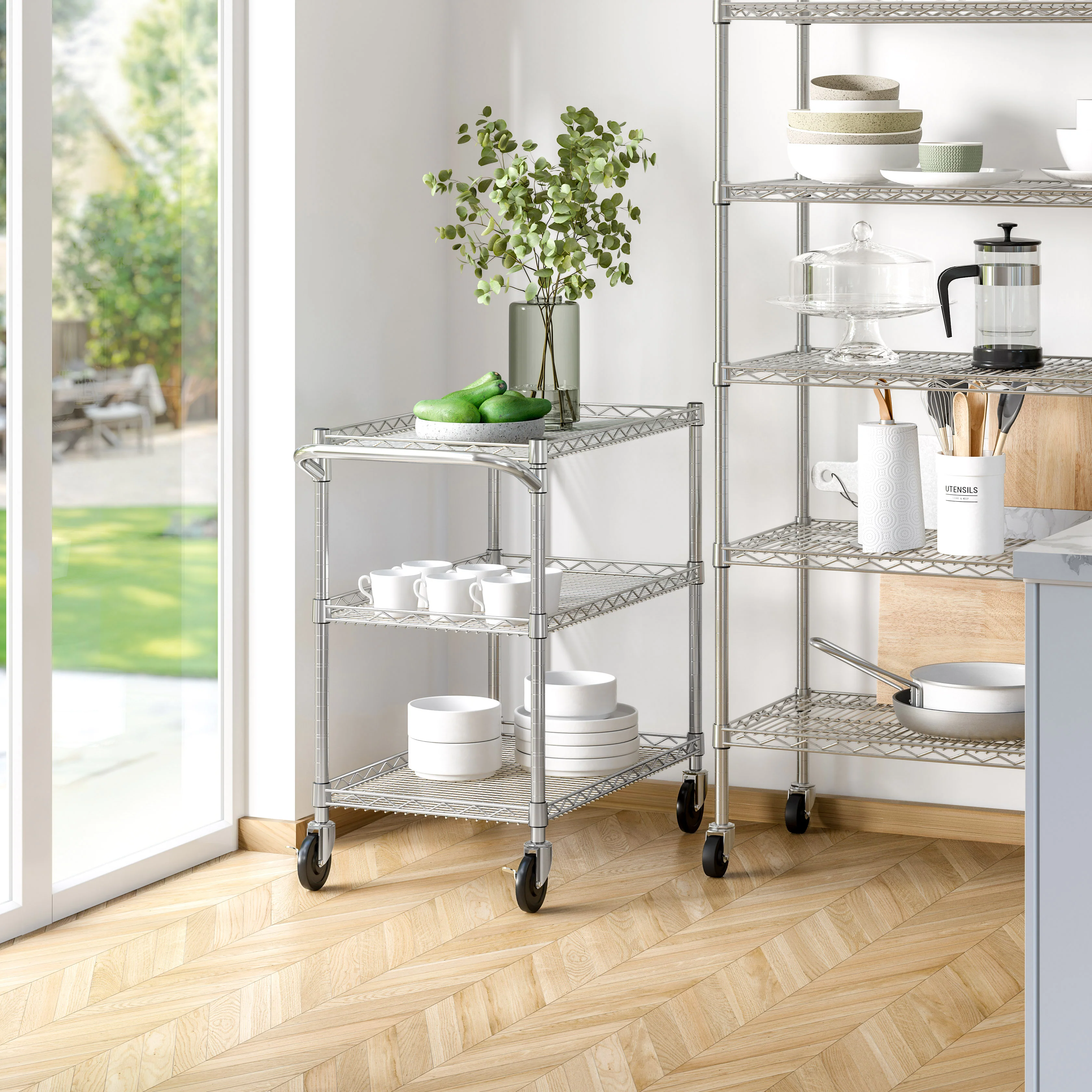 3-Tier NSF-Certified Utility Cart - Image 7