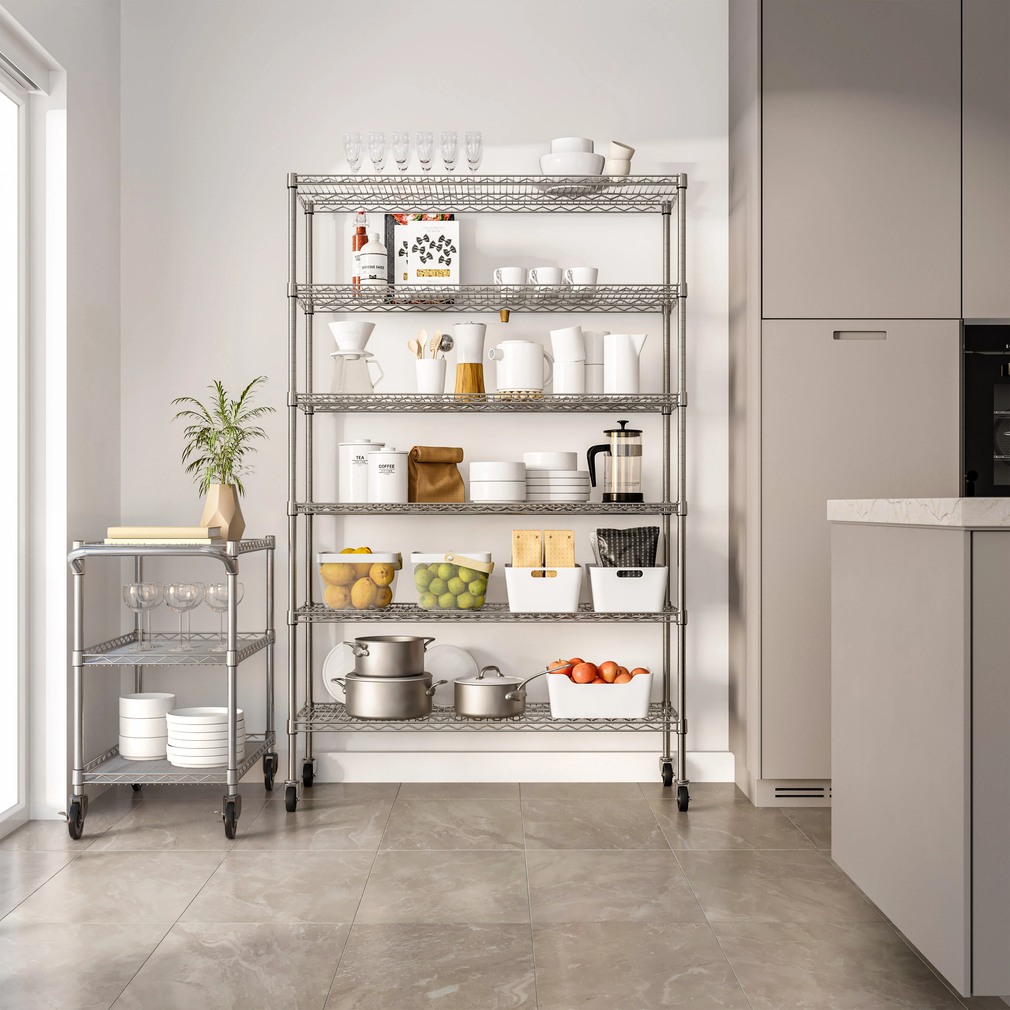 3-Tier NSF-Certified Utility Cart - Image 9