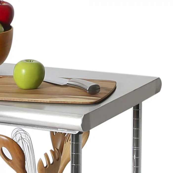 Stainless Steel NSF-Certified Utility Worktable Cart - Image 4