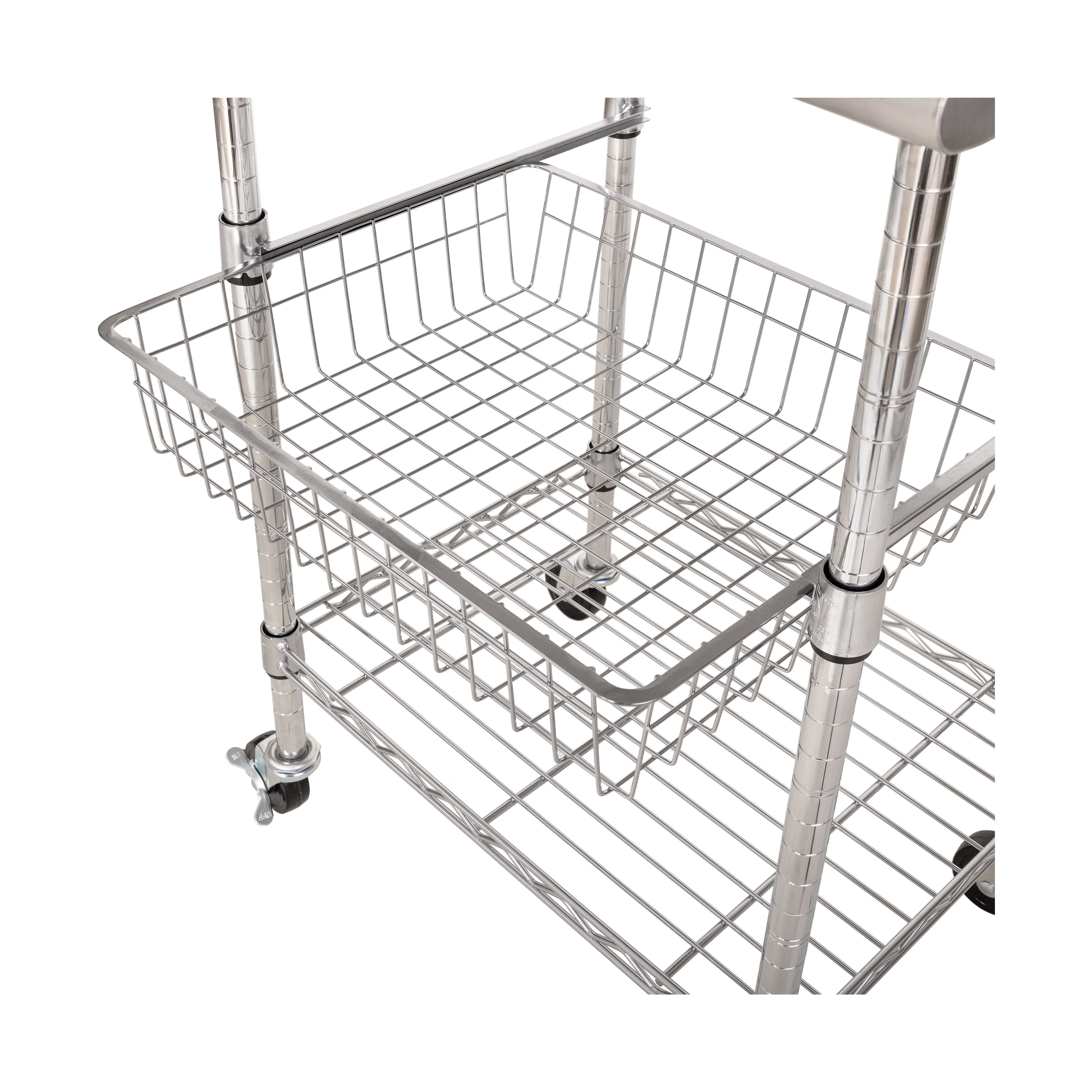 Stainless Steel NSF-Certified Utility Worktable Cart - Image 5