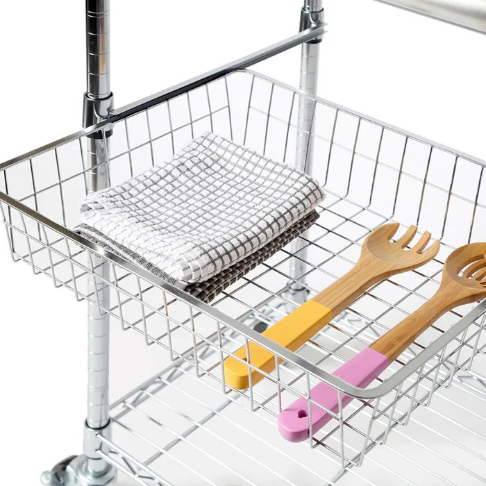 Stainless Steel NSF-Certified Utility Worktable Cart - Image 6