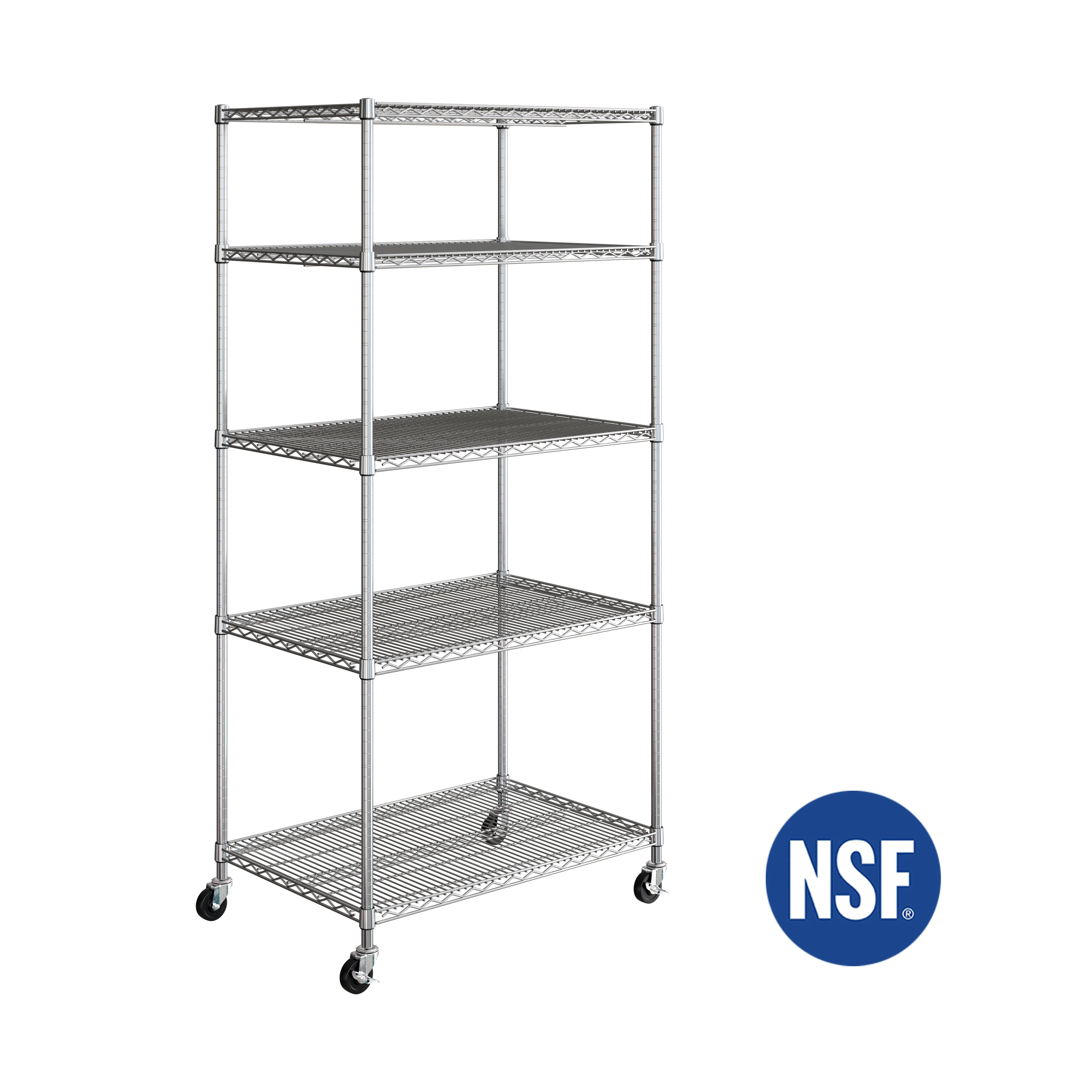 UltraDurable® 5-Tier NSF-Certified Steel Shelving - Image 20