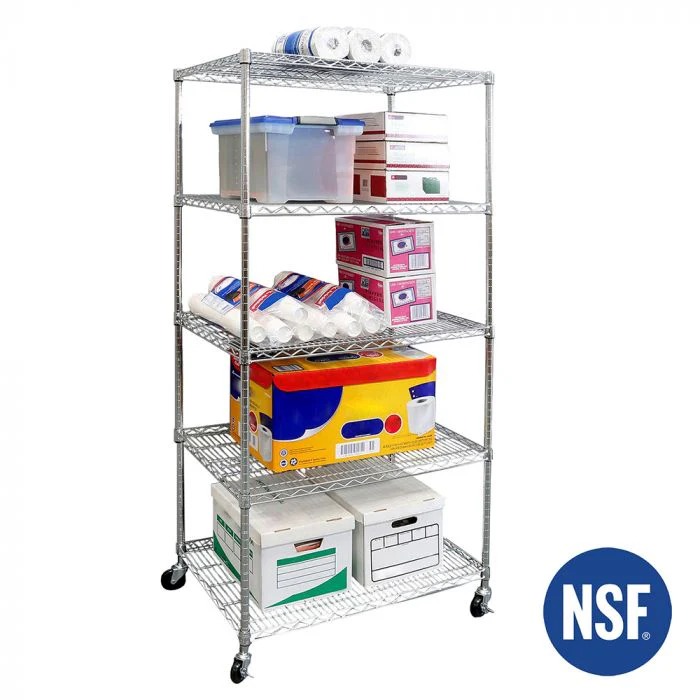 UltraDurable® 5-Tier NSF-Certified Steel Shelving - Image 5