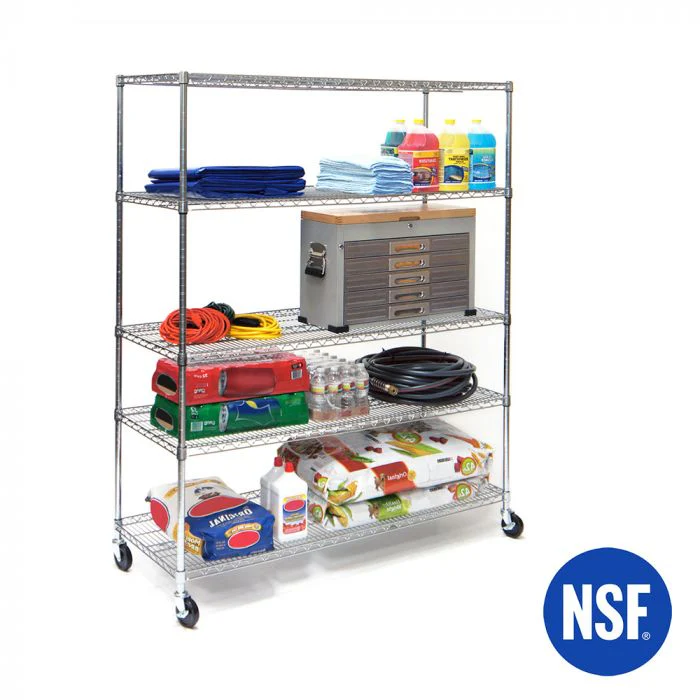 UltraDurable® 5-Tier NSF-Certified Steel Shelving - Image 3